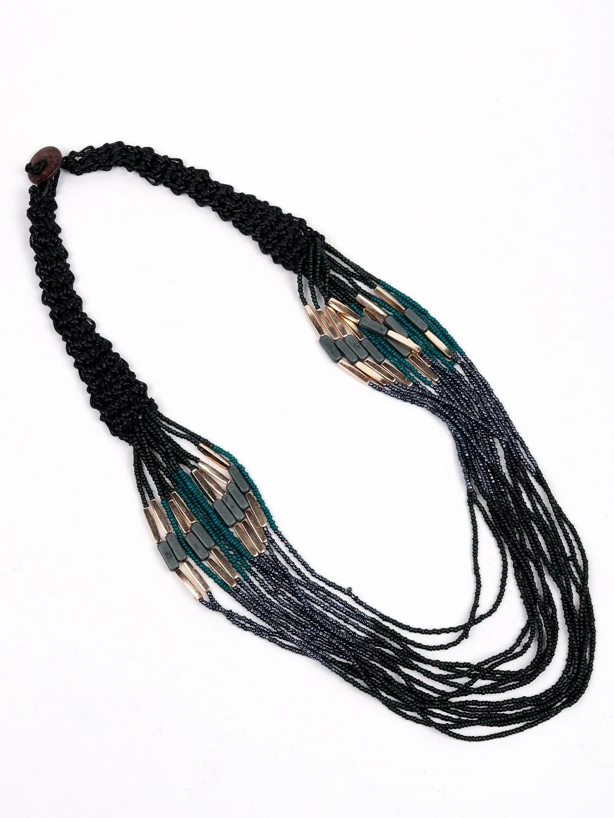 Odette Women Black Metal Necklace - Image 4