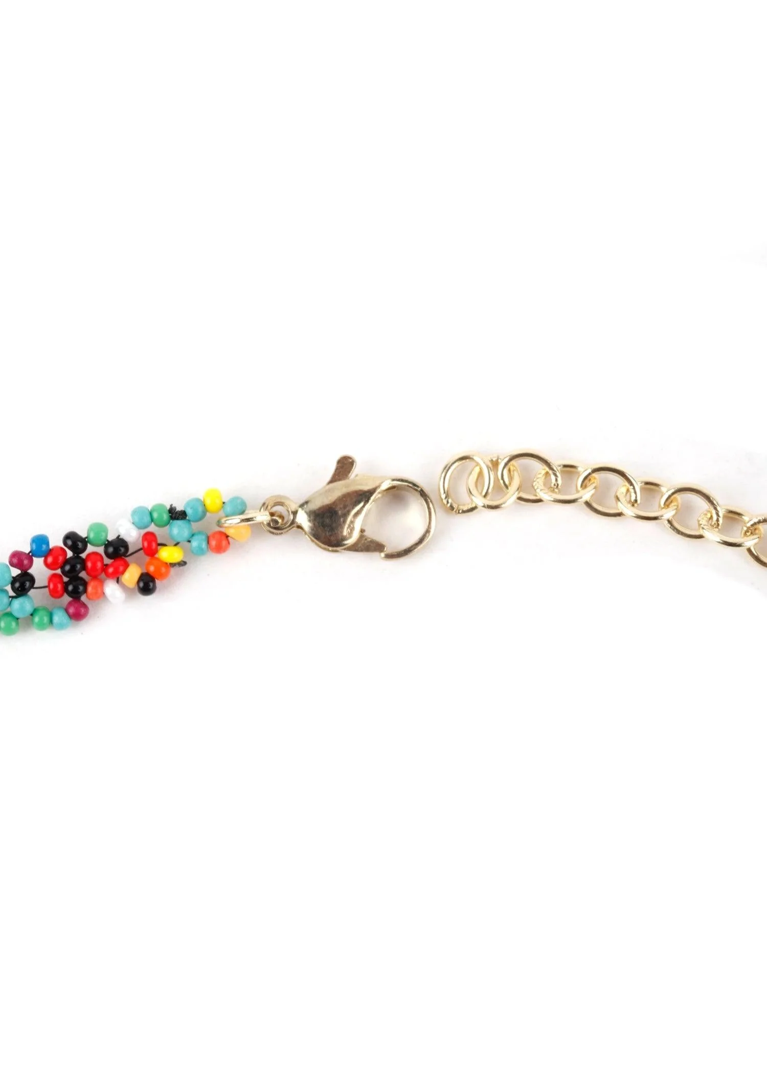 Odette Women Boho Multicolor Beaded Chocker Neckpiece - Image 6