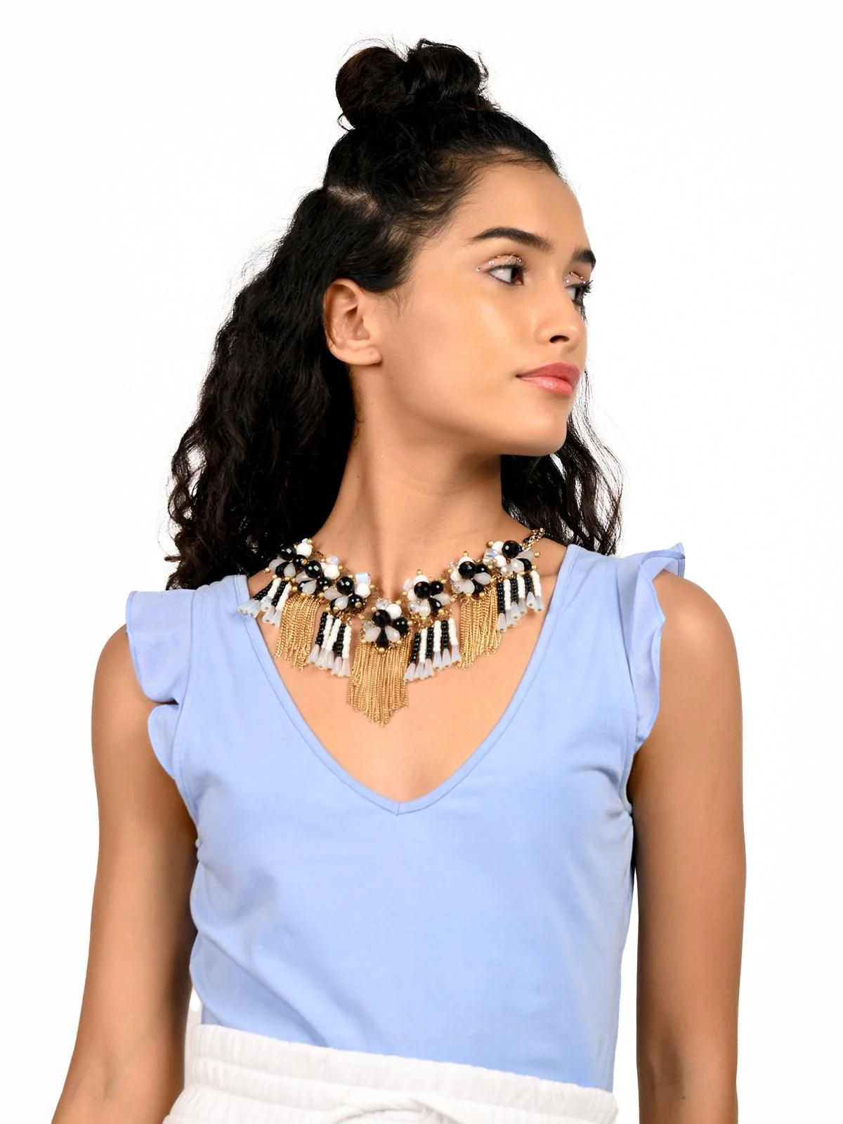 Odette Women Boho Multicoloured Gorgeous Designer Necklace