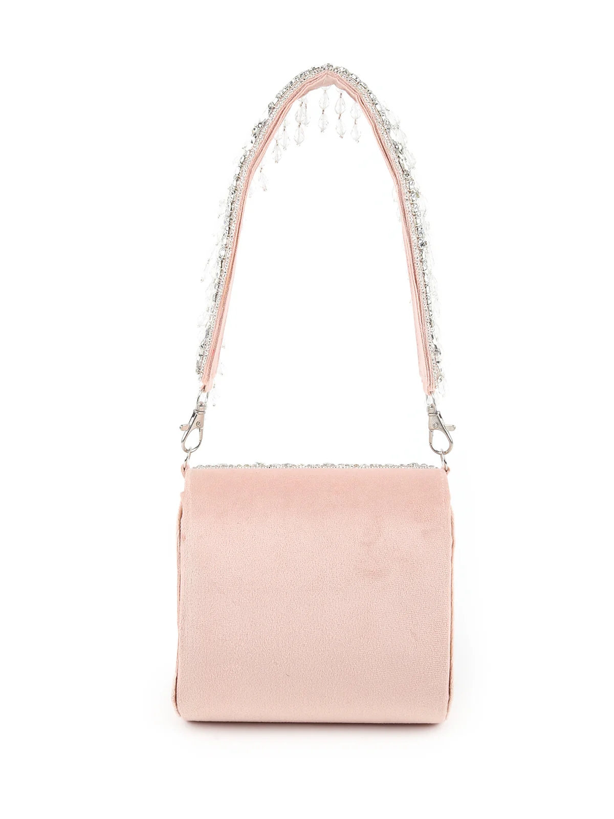 Odette Women Breath-Taking Beige Embellished Handbag - Image 5