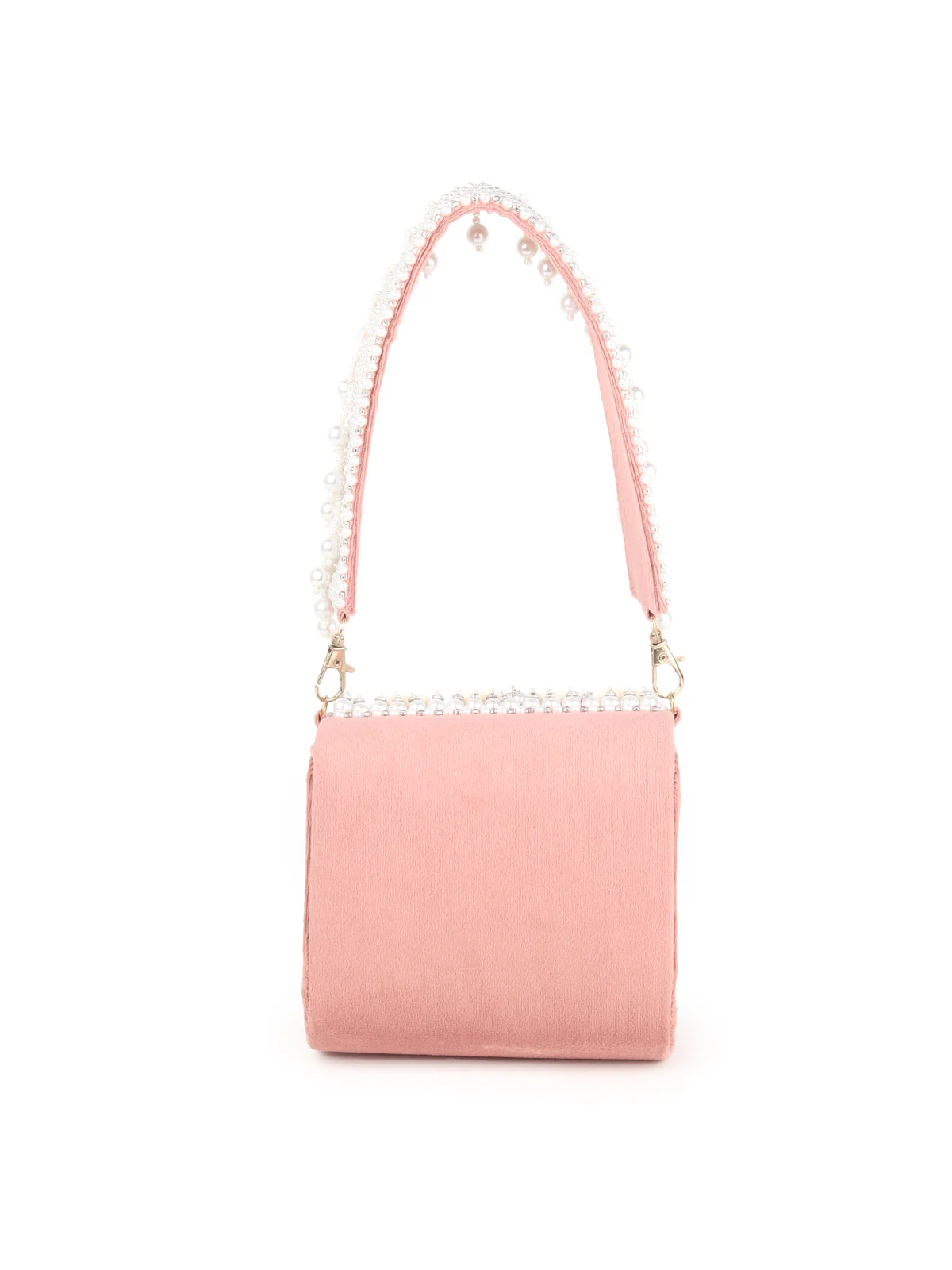 Odette Women Breath-Taking Cream Embellished Clutch - Image 5