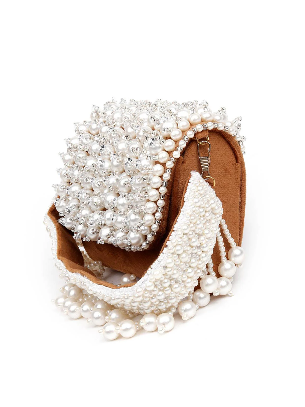 Odette Women Breath-Taking Fawn Embellished Handbag - Image 4