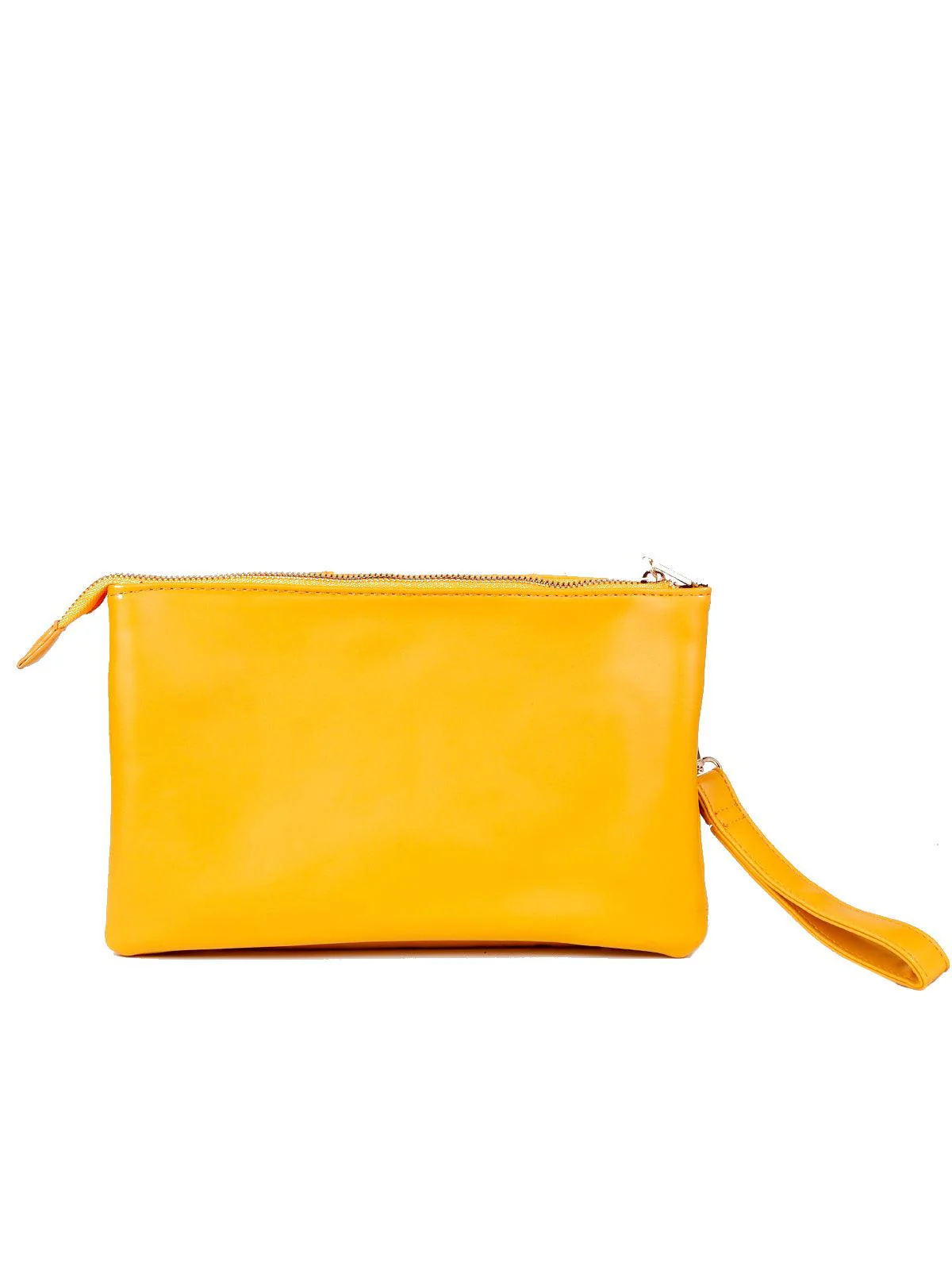 Odette Women Yellow Metal Sling Bag - Image 4