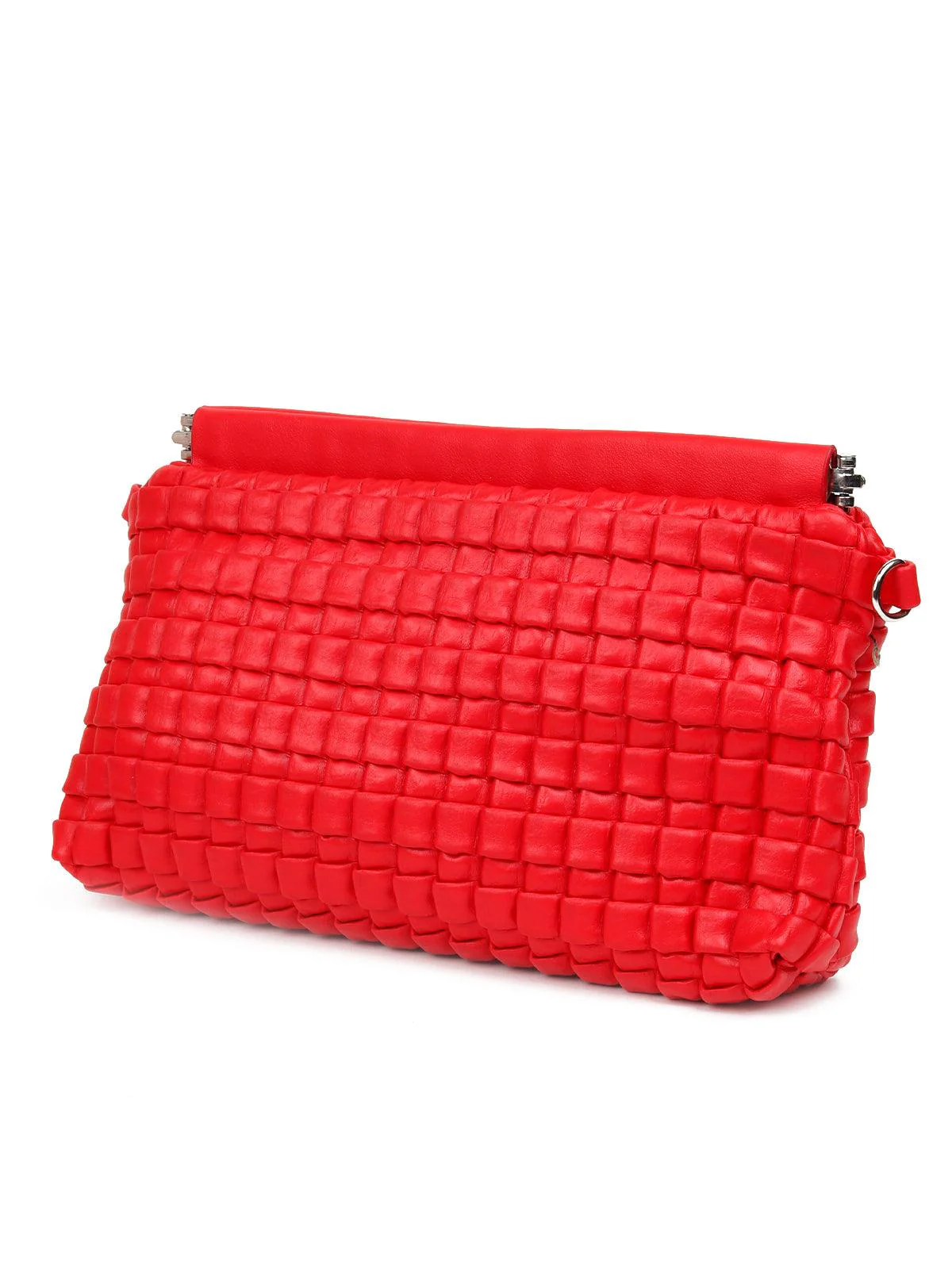 Odette Women Red Metal Sling Bag - Image 4