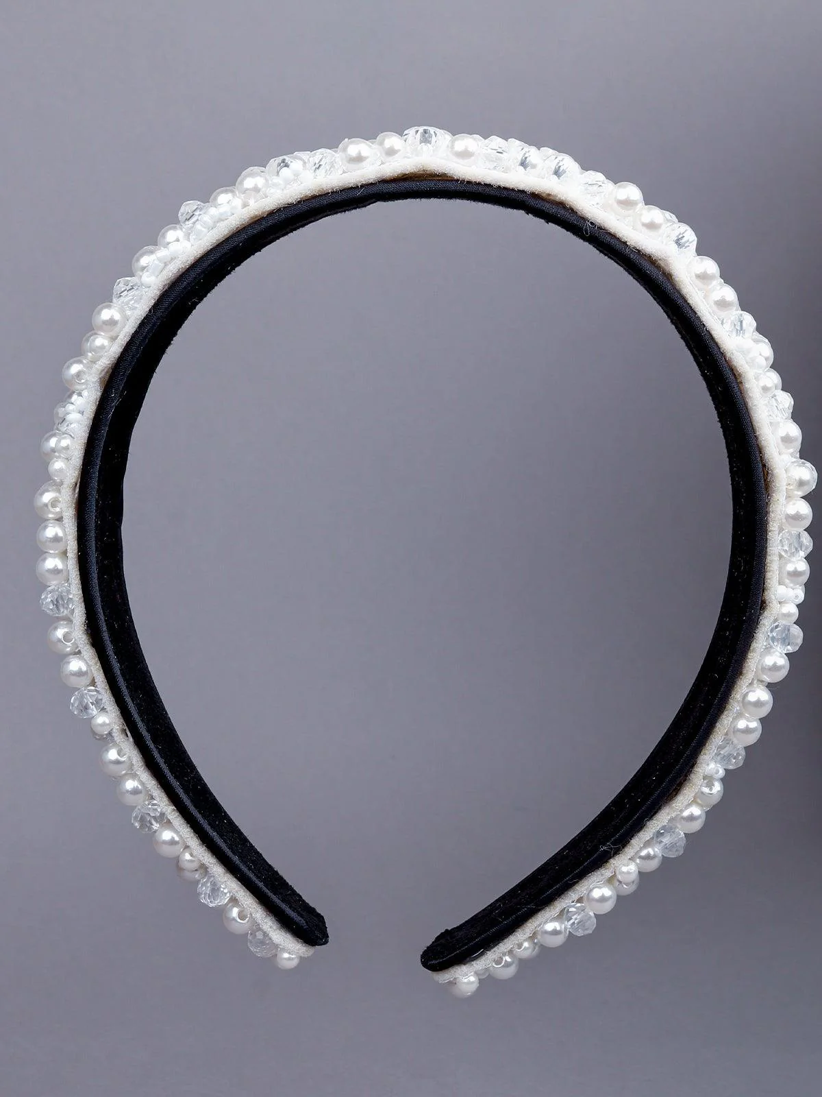 Odette Women White Rhinestones Hairband - Image 3