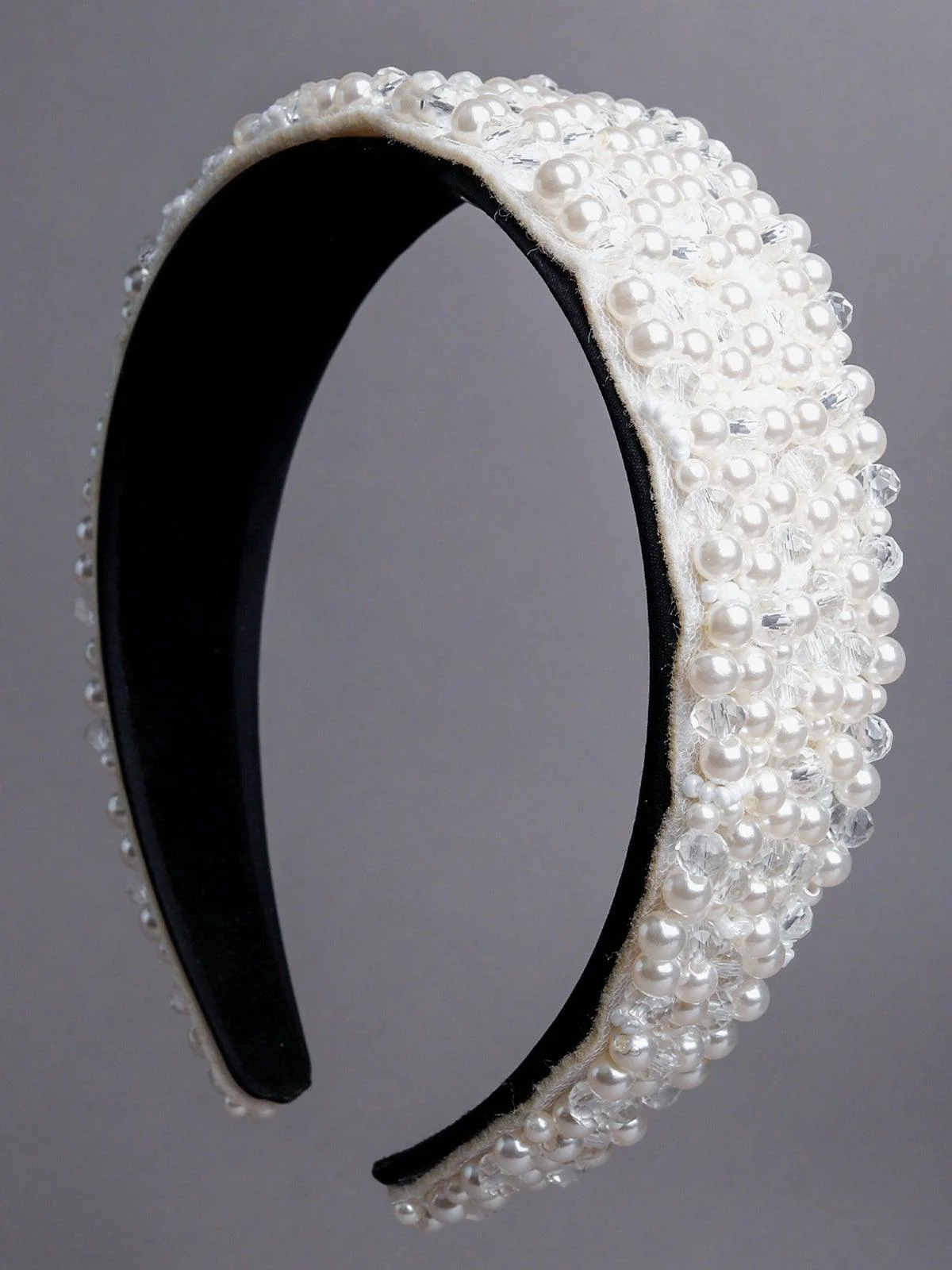 Odette Women White Rhinestones Hairband - Image 4
