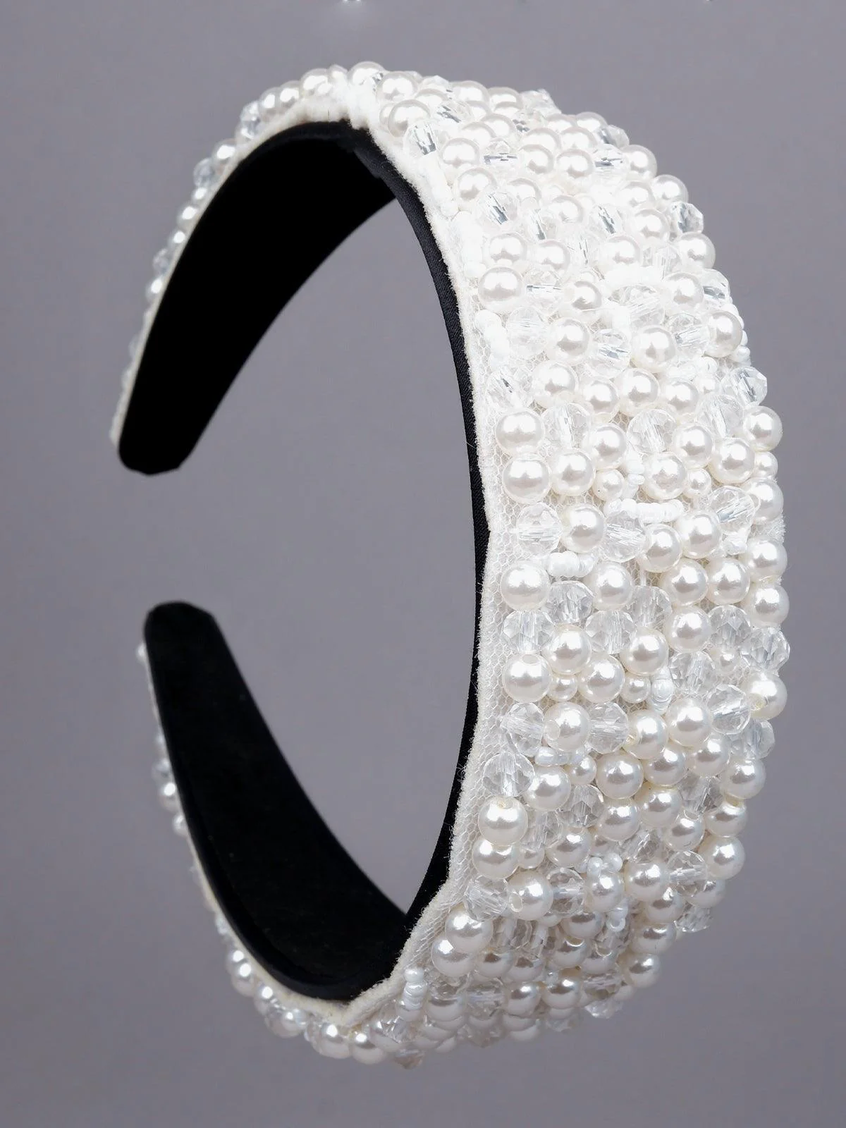 Odette Women White Rhinestones Hairband - Image 5