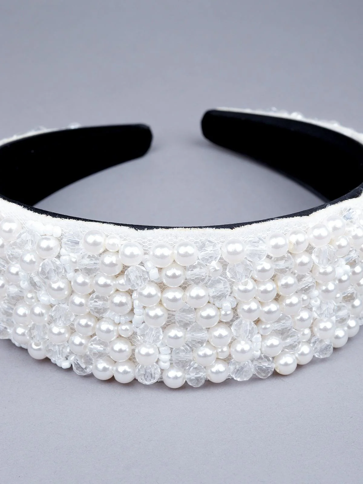 Odette Women White Rhinestones Hairband - Image 6
