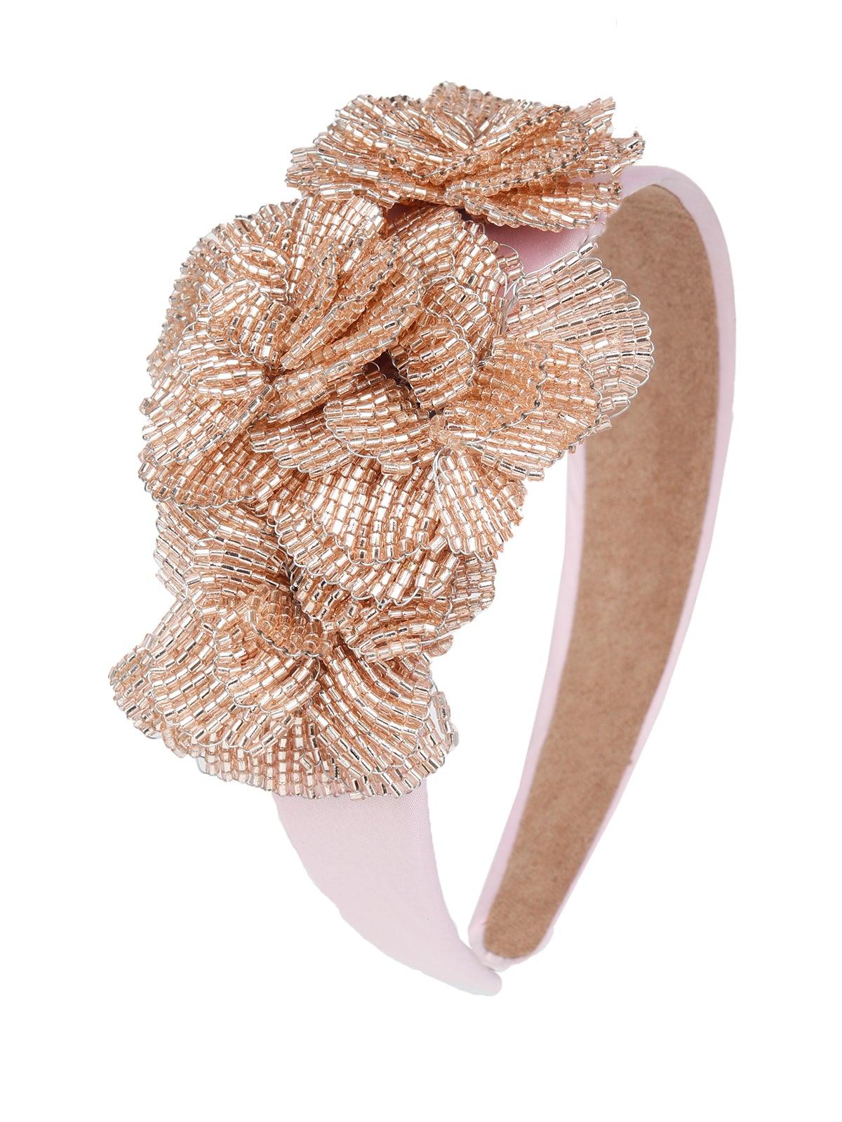 Odette Women Pink Rhinestones Hairband - Image 4