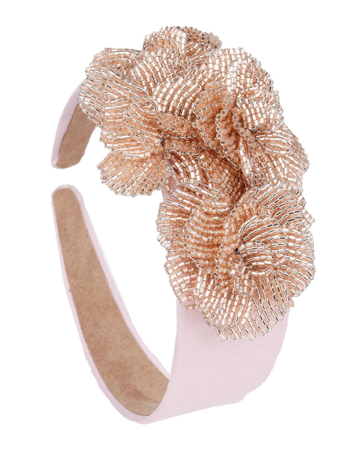Odette Women Pink Rhinestones Hairband - Image 5
