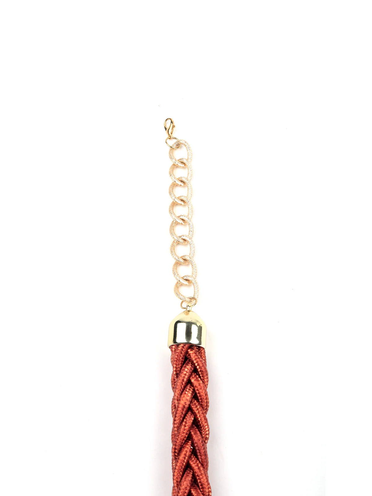 Odette Women Brown Braided Macrame Neckpiece - Image 4