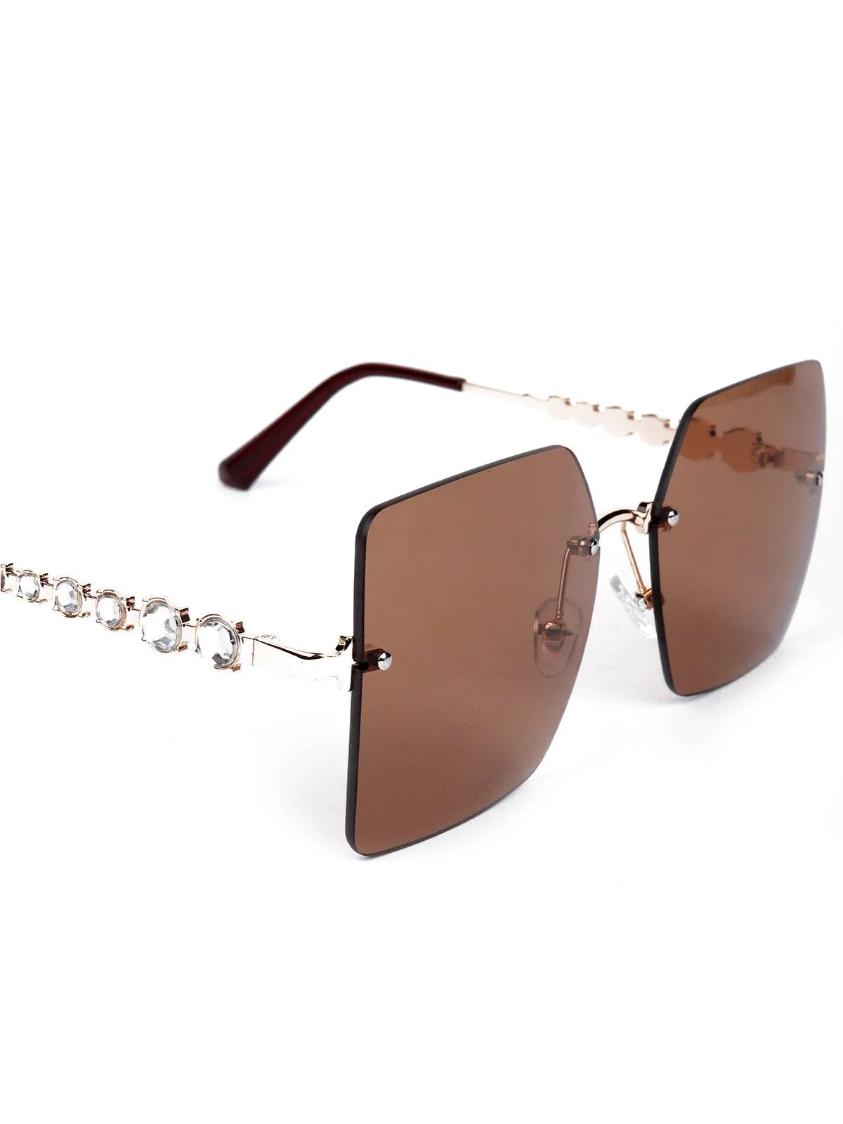 Odette Women Brown Metal Sunglasses - Image 5