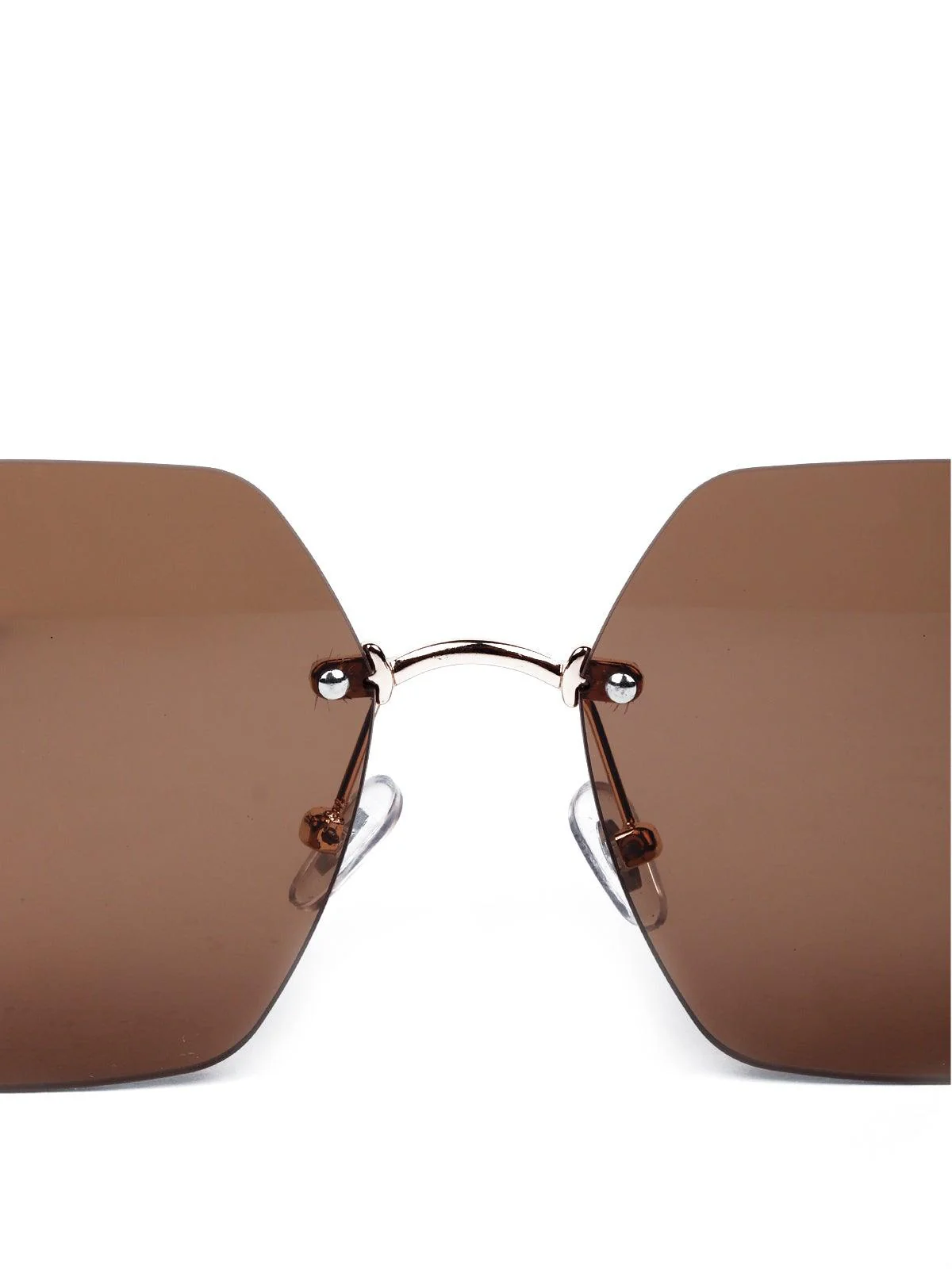 Odette Women Brown Metal Sunglasses - Image 6