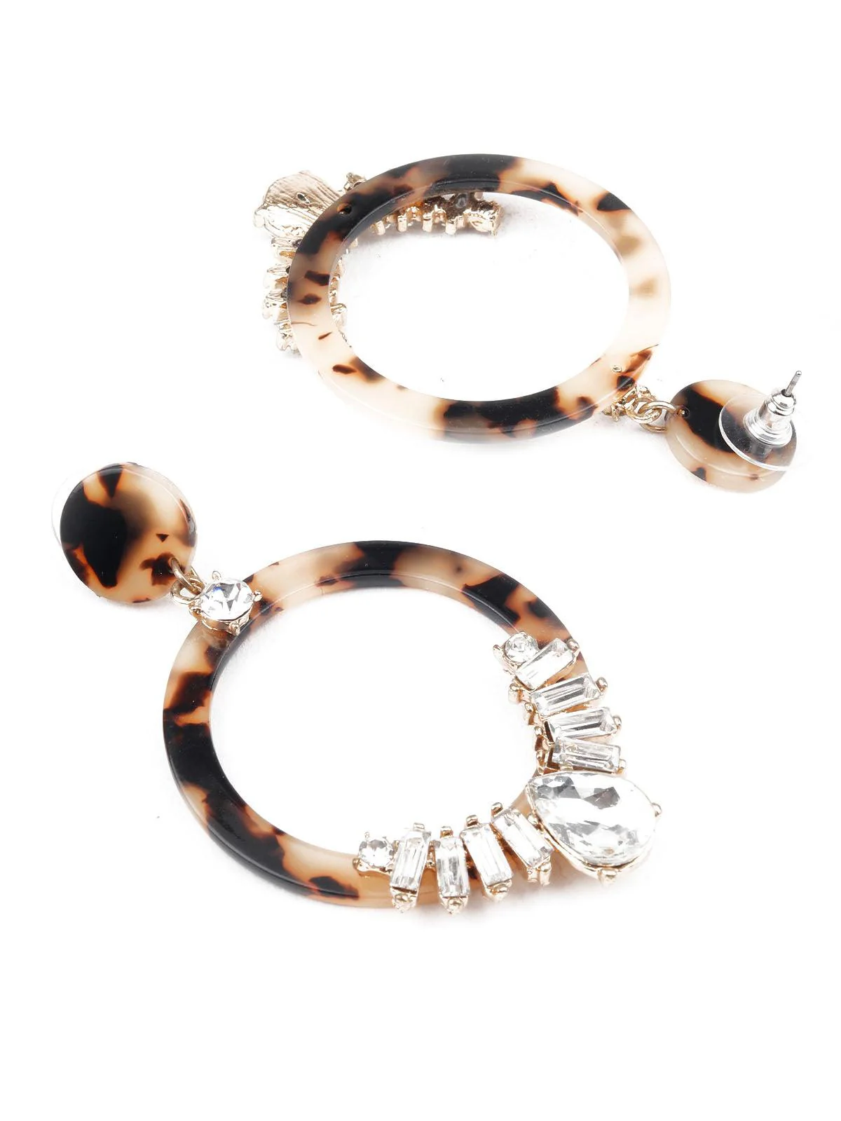 Odette Women Brown Hoop Earrings - Image 3