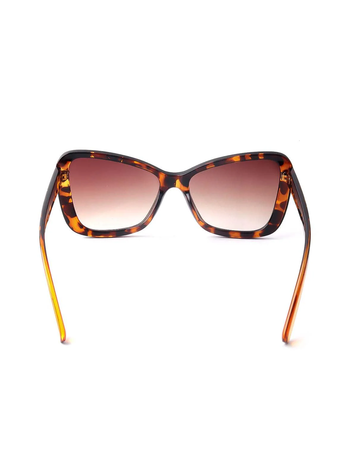 Odette Women Brown Print Frame Tinted Sunglasses - Image 6
