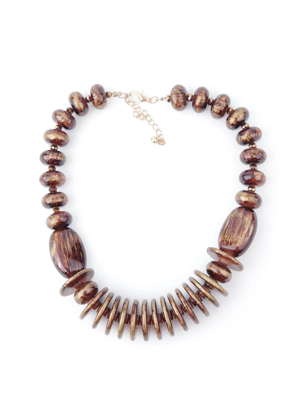Odette Women Brown Spring Antique Necklace - Image 3