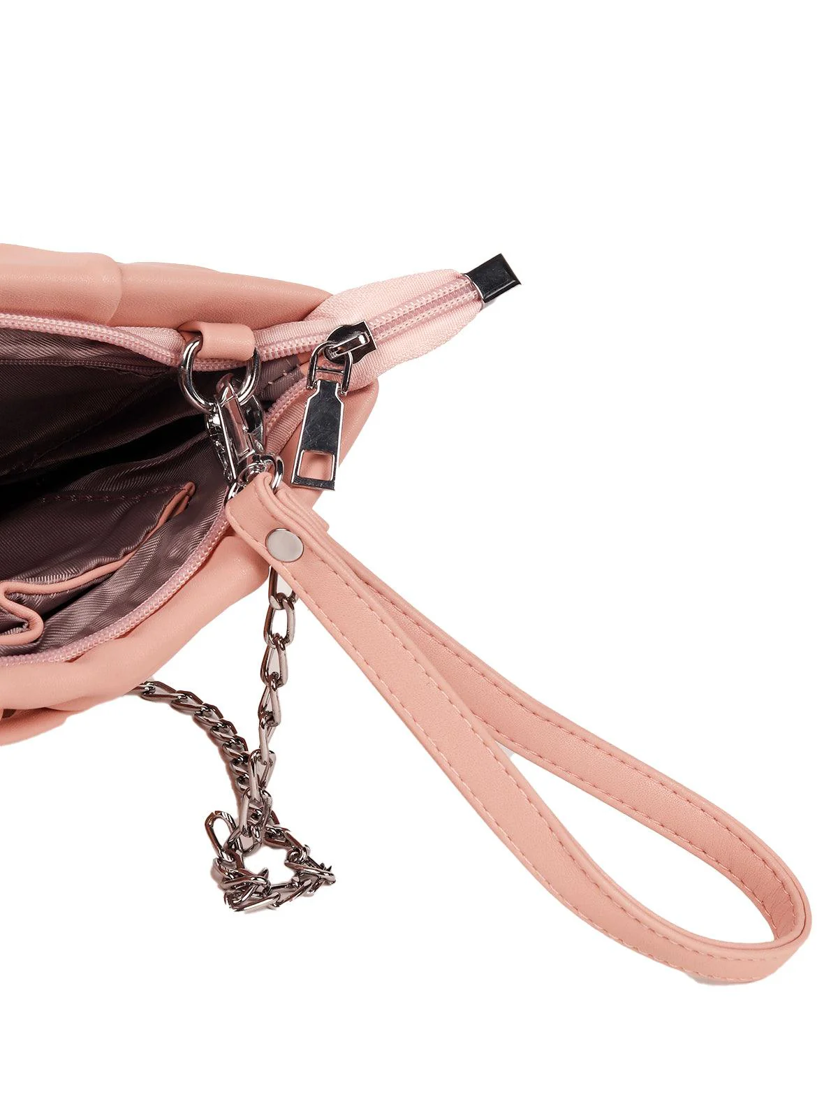Odette Women Blush Pink Leatherette Bag - Image 6