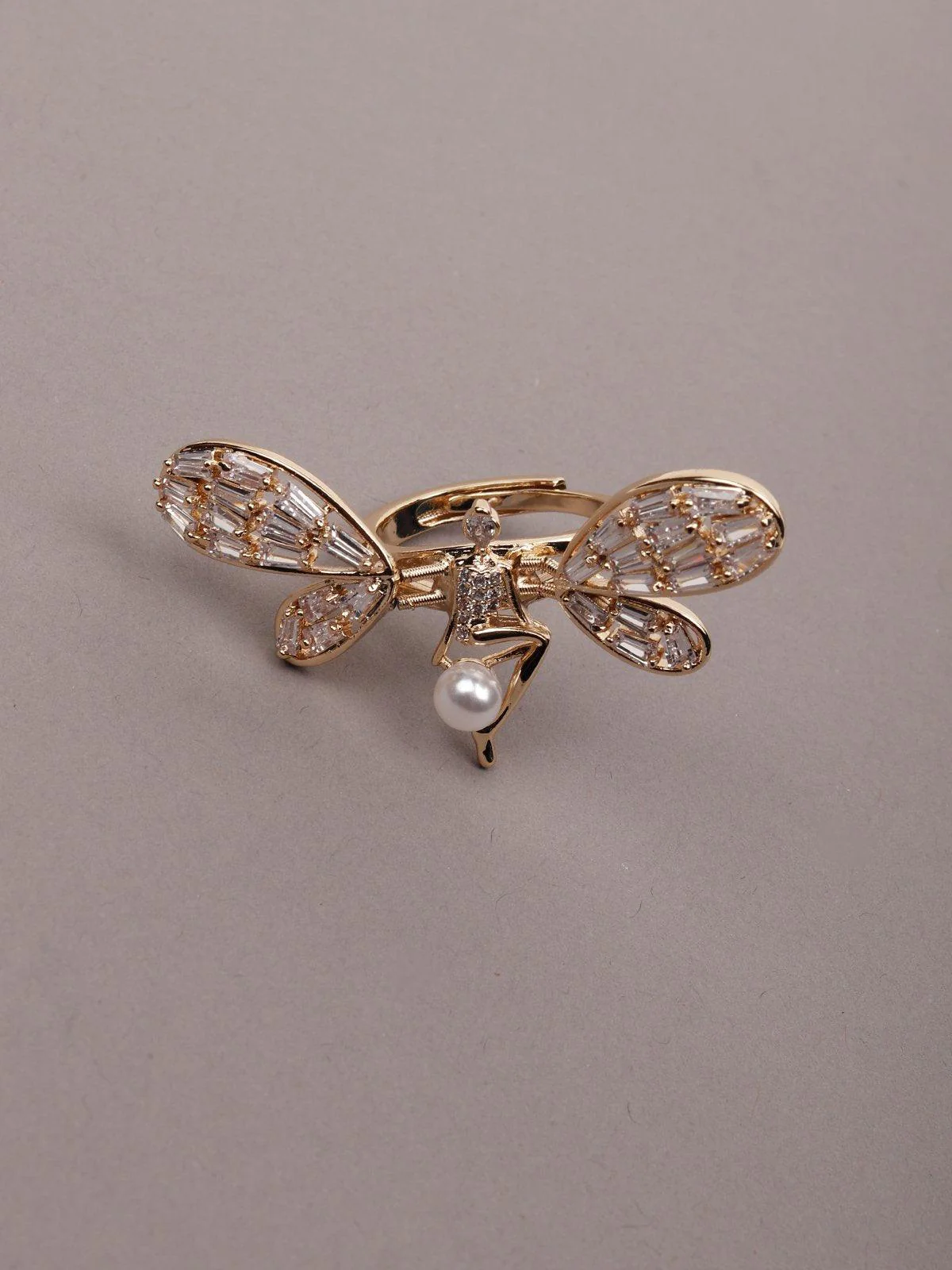 Odette Women Gold Metal Ring - Image 5