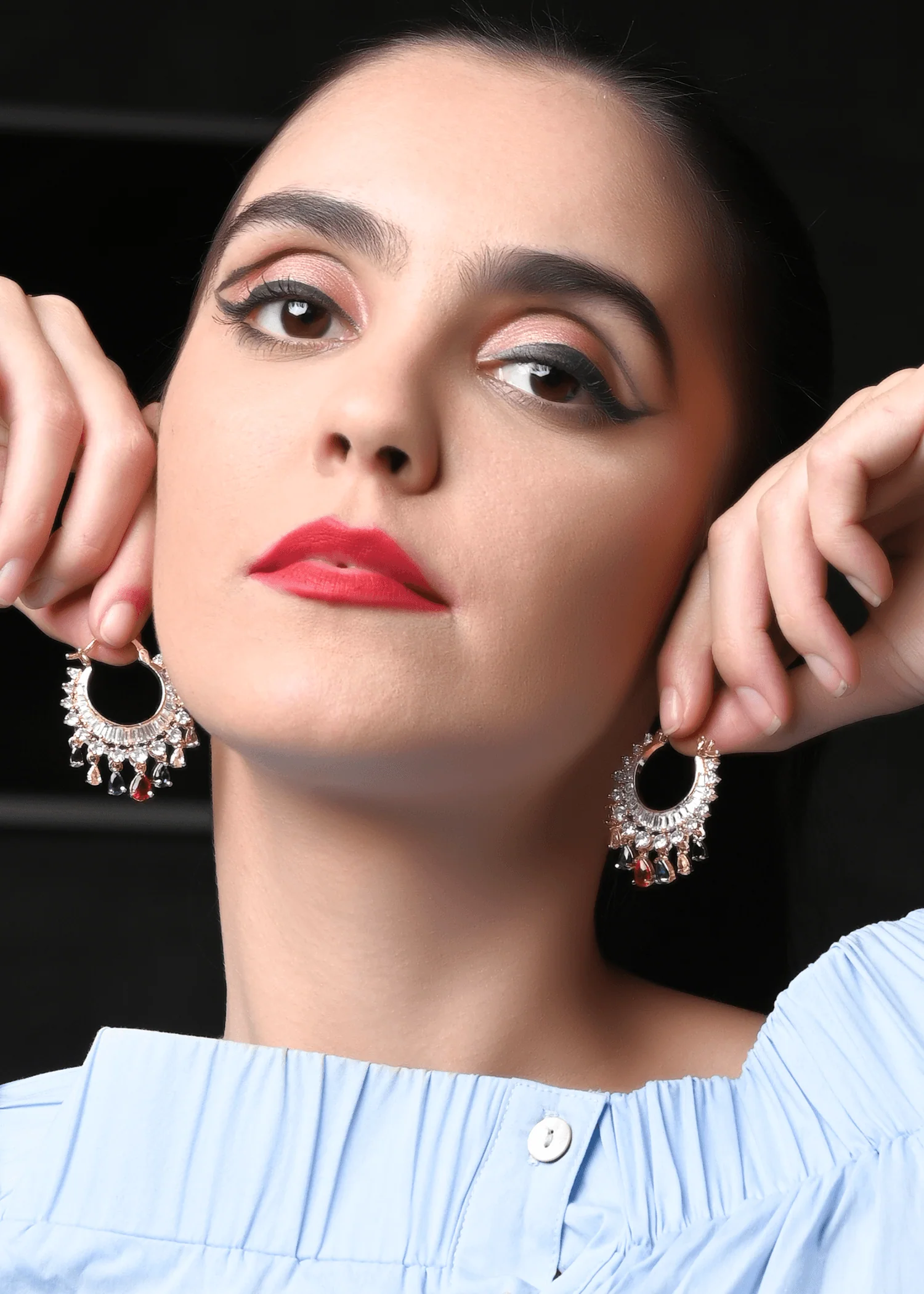 Odette Women Chandbaali Hoop Earring