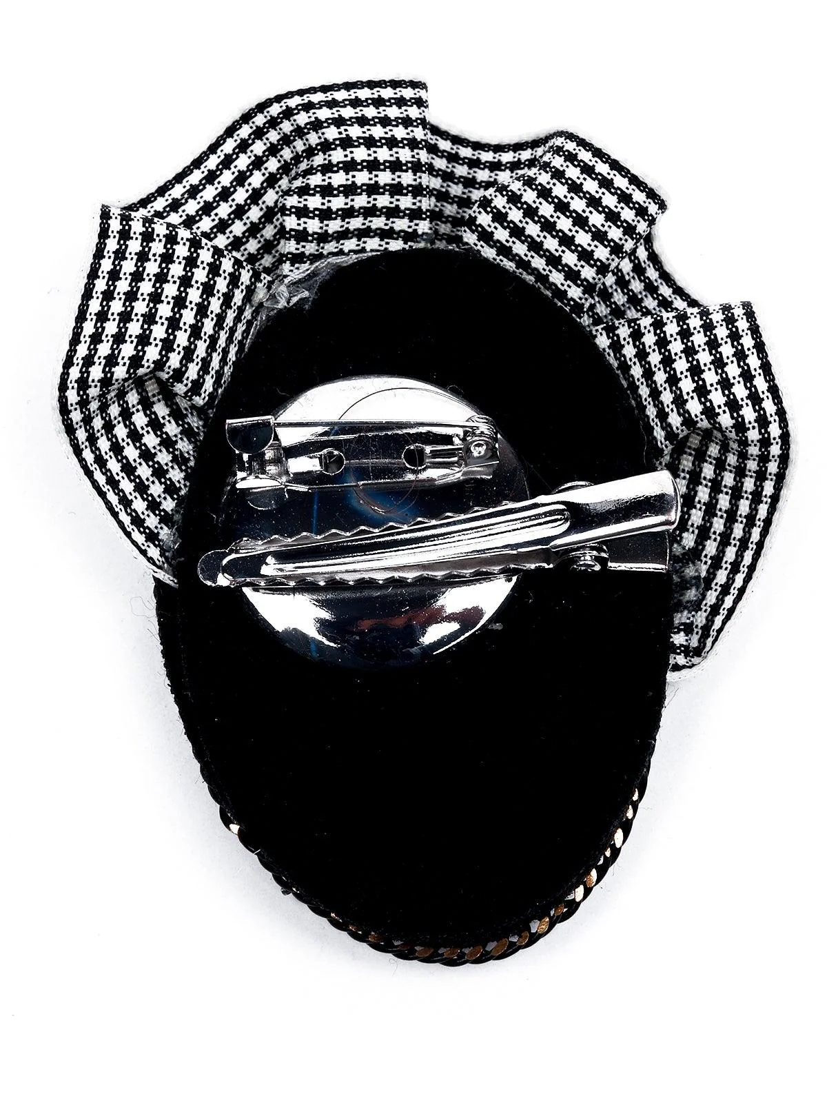 Odette Women Black Metal Brooch - Image 6