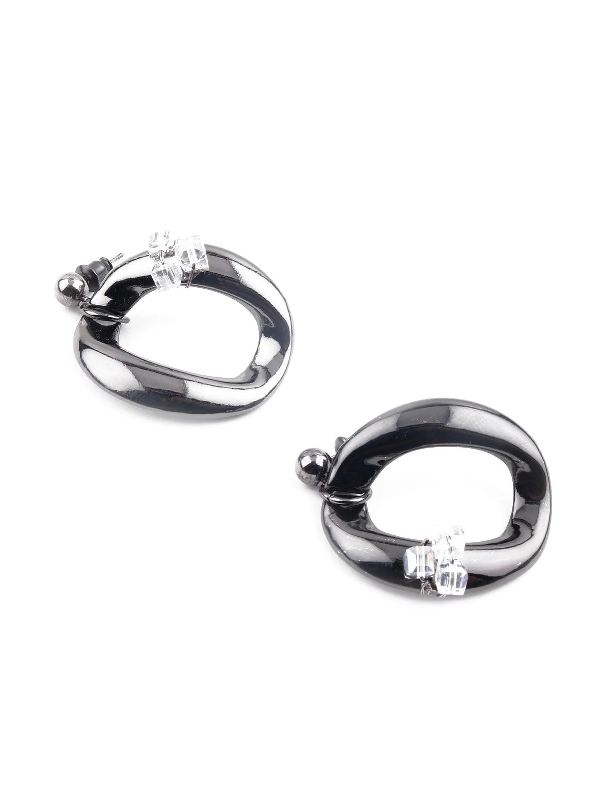 Odette Chunky Silver Tone Chain Necklace Set For Women - Image 6