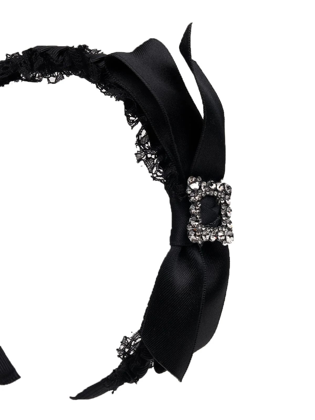 Odette Women Black Rhinestones Hairband - Image 5