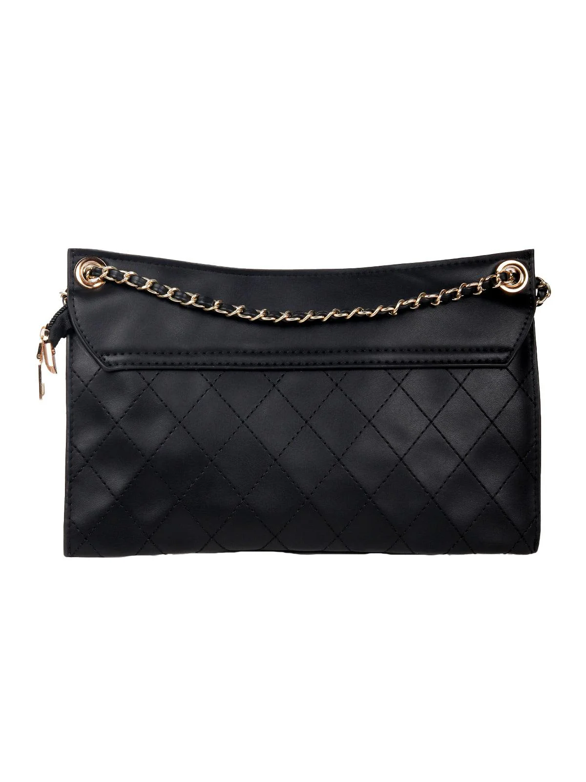 Odette Women Black Letherette Sling Bag - Image 4