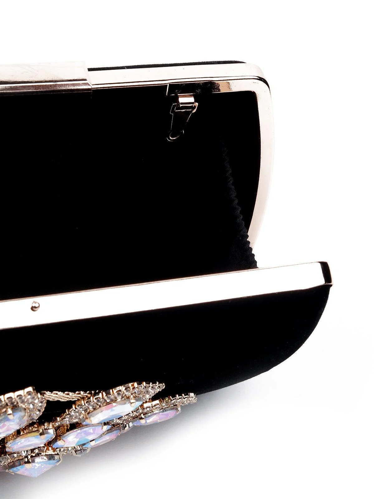 Odette Women Black Metal Sling Bag - Image 6