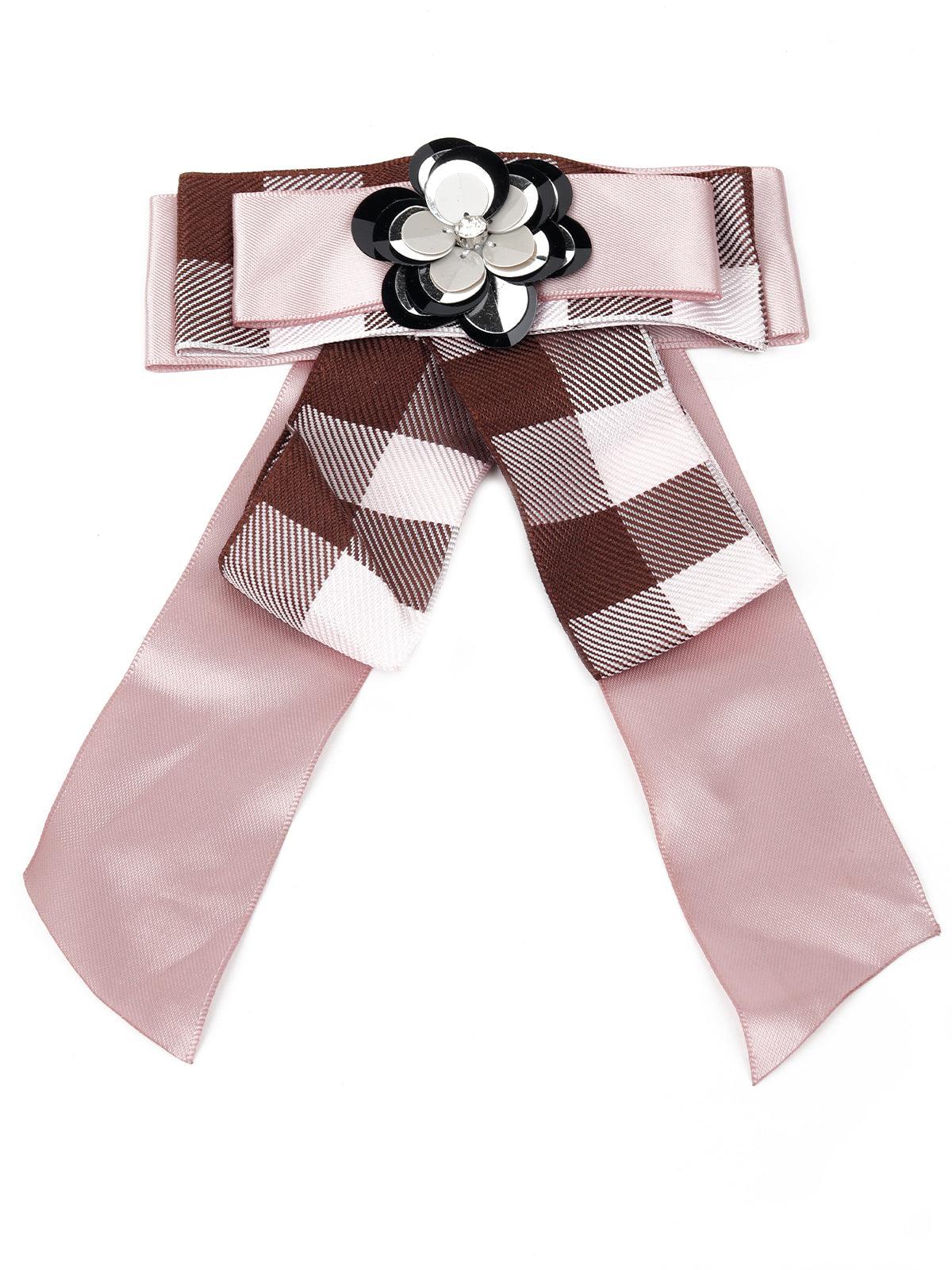 Odette Women Pink Metal Brooch - Image 3