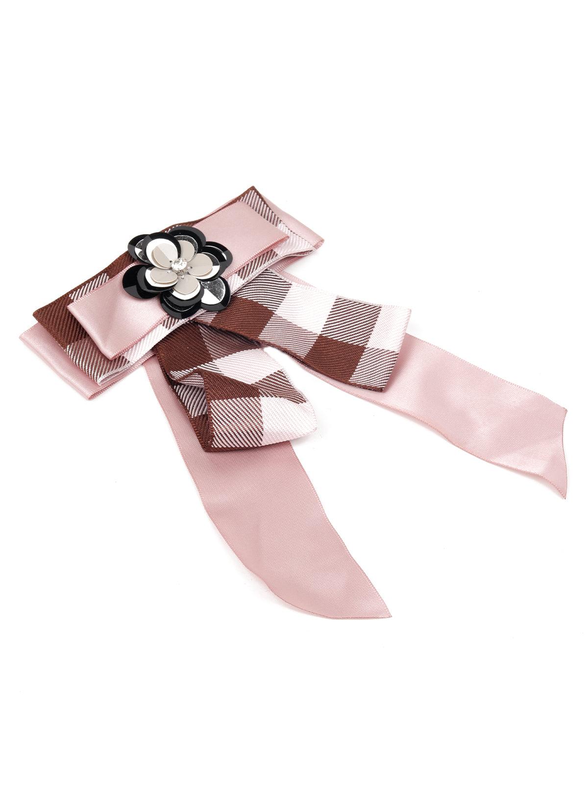 Odette Women Pink Metal Brooch - Image 4