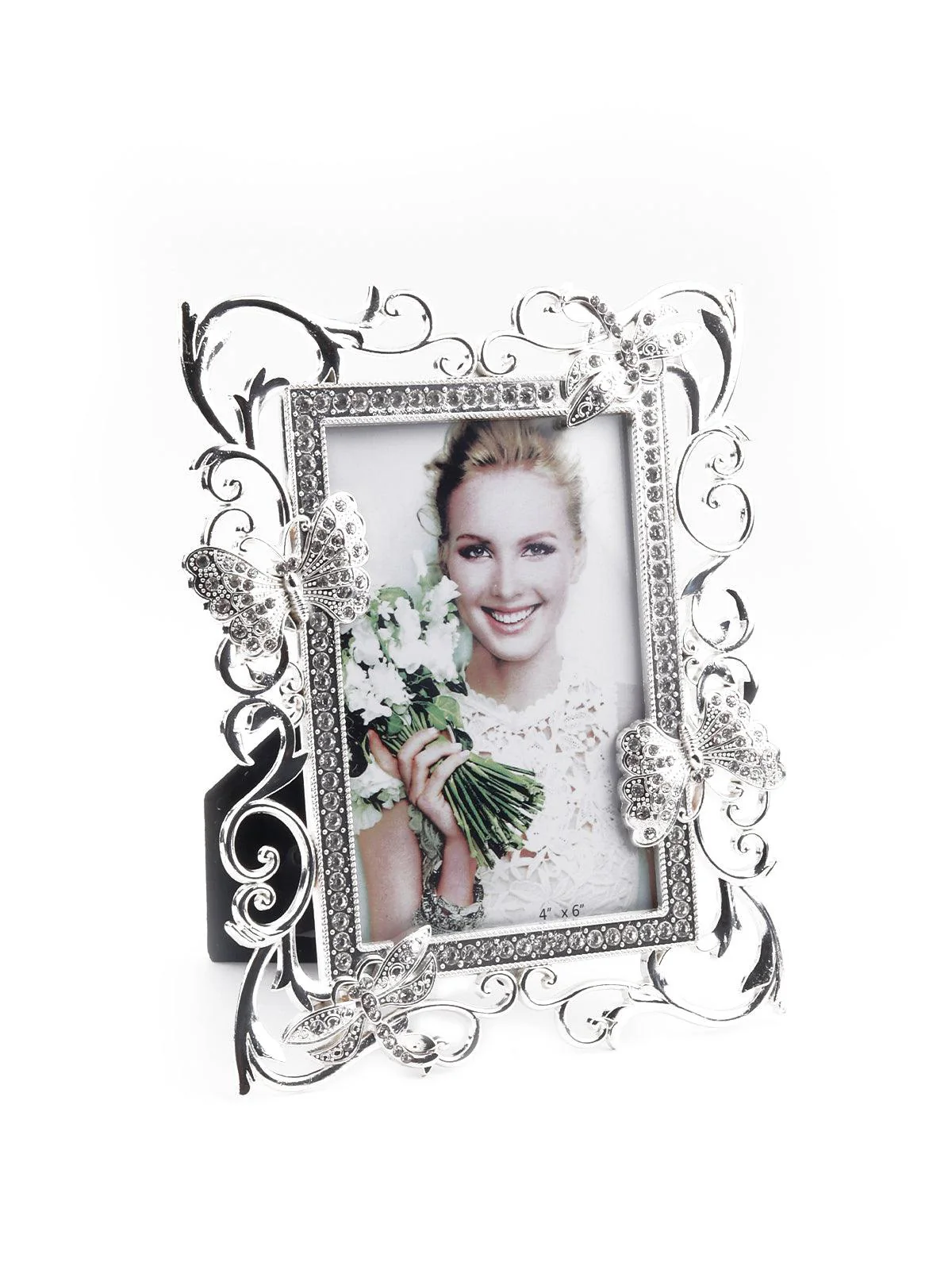 Odette Women Classic Vintage Silver Tone Stunning Photoframe - Image 4