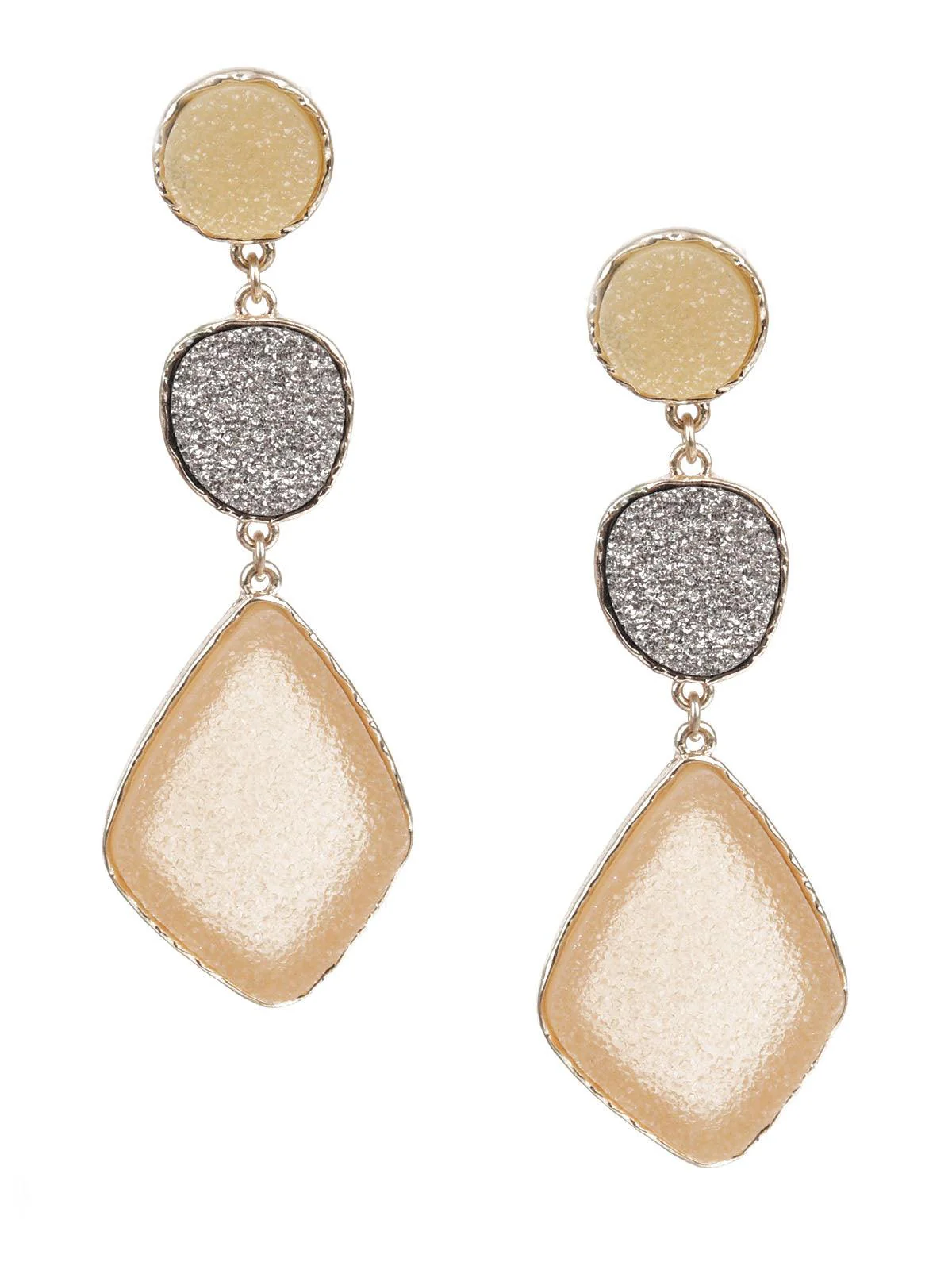Odette Women Classy Gold Dangle Earrings