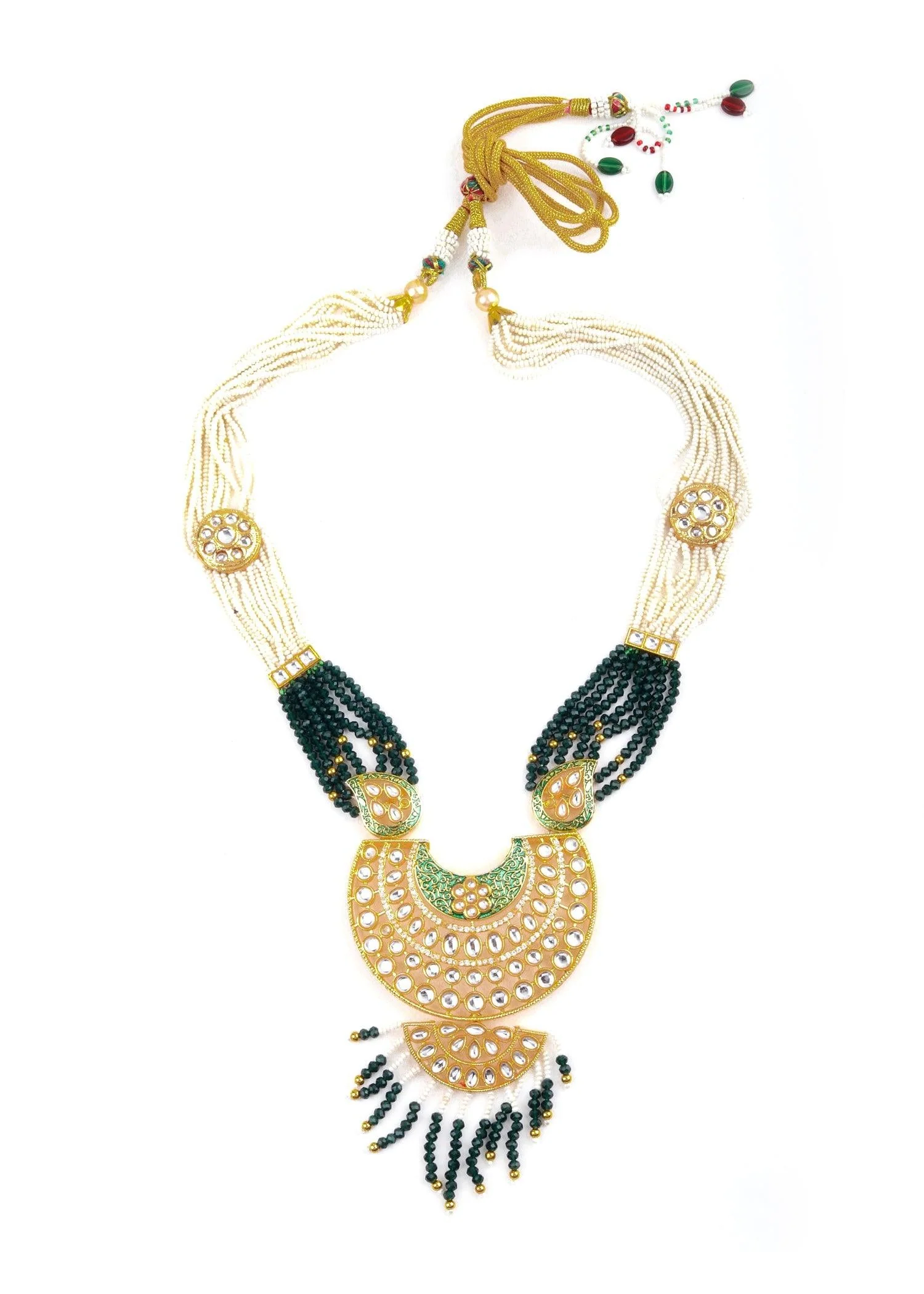 Odette Women Classy Green Necklace Set - Image 4