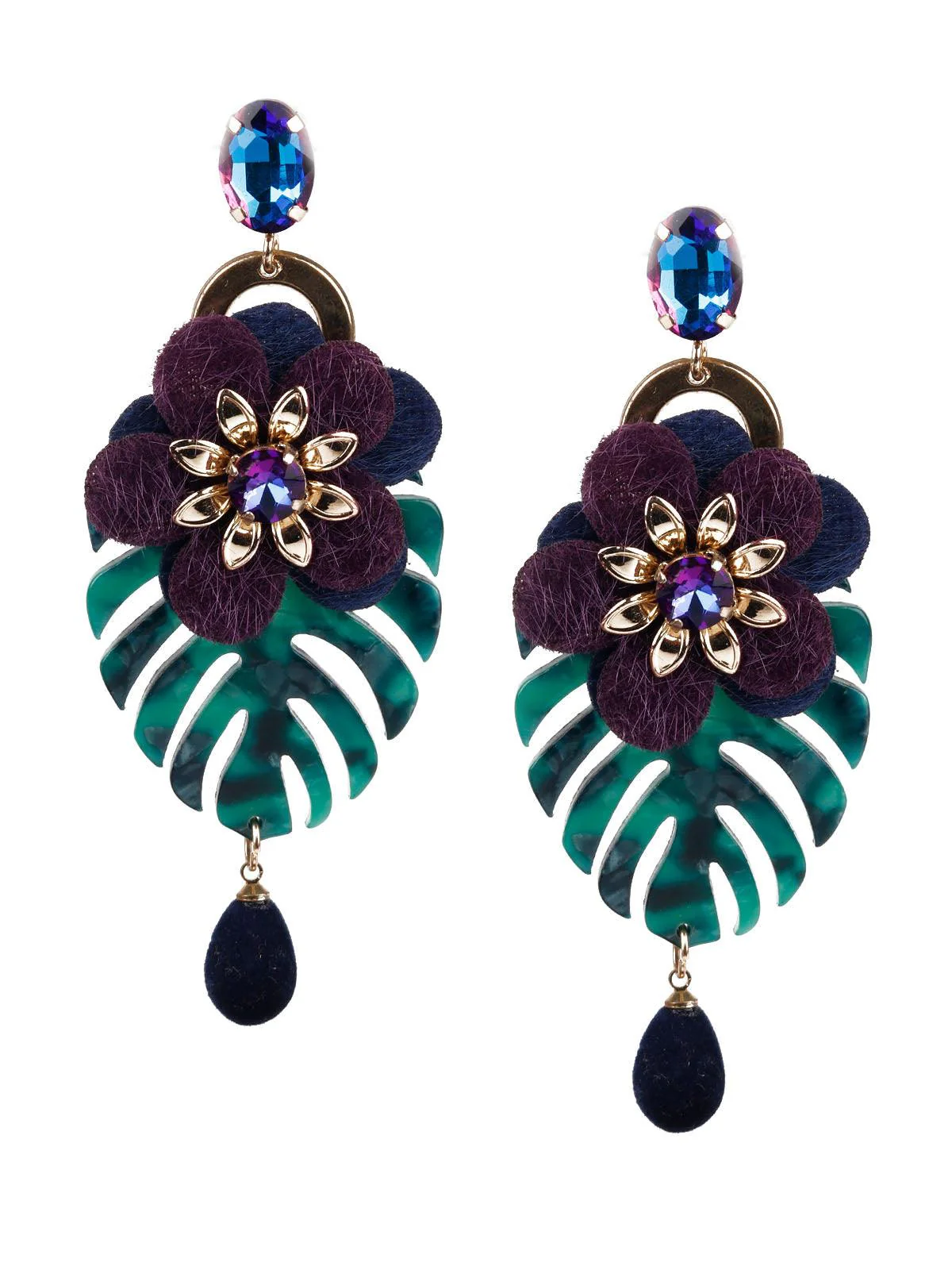Odette Women Classy Multicolored Dangle Earrings