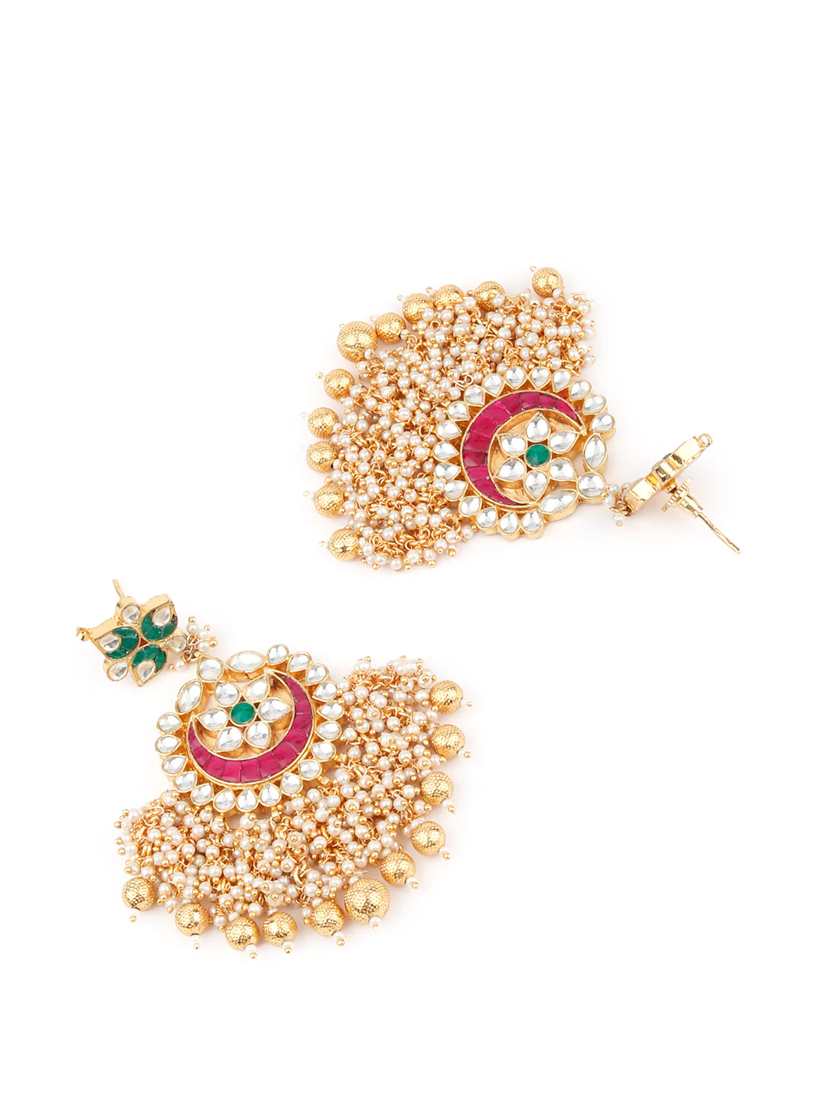 Odette Women Cluster Beads White Jewelry Set - Image 6
