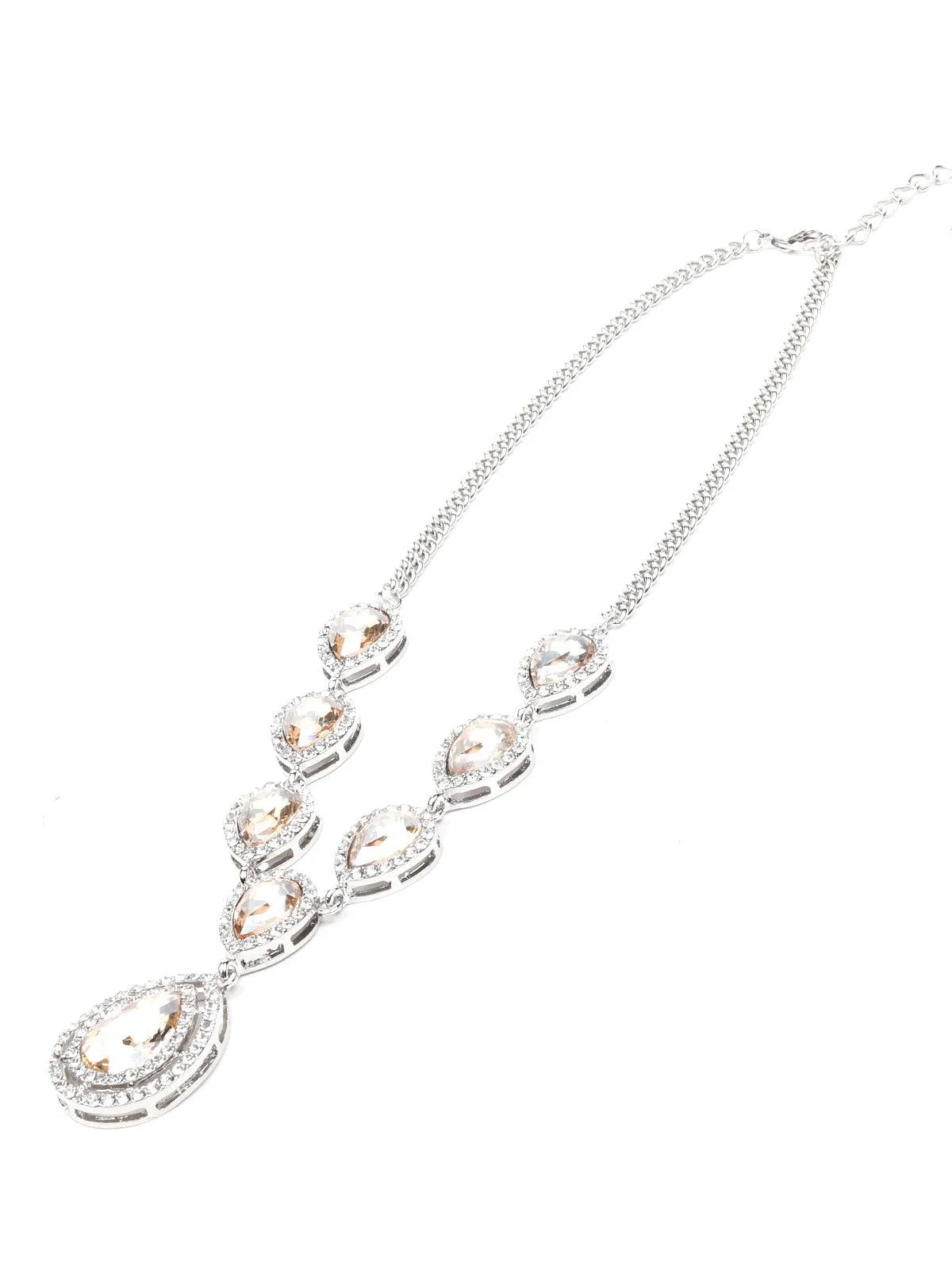 Odette Women Multicolour Rounded Metal Necklace - Image 4
