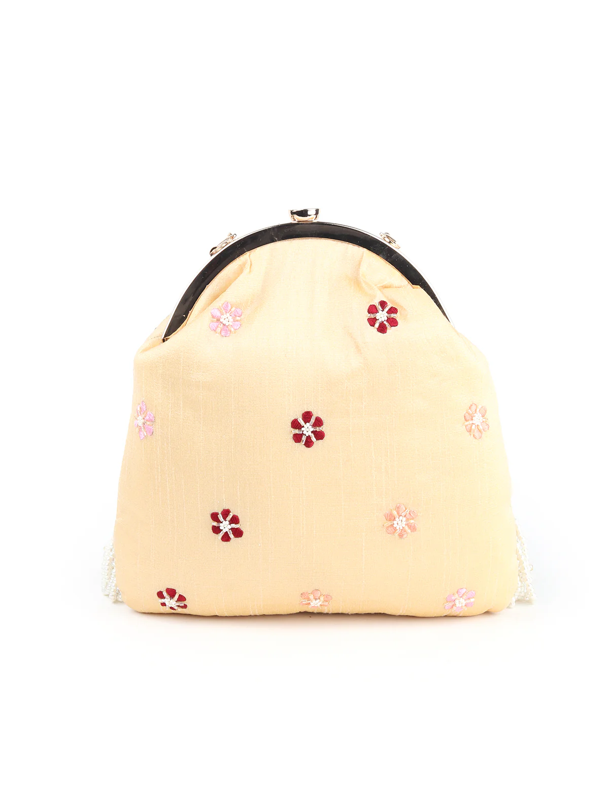 Odette Women Beige Lovely Batuwa Handbag - Image 5