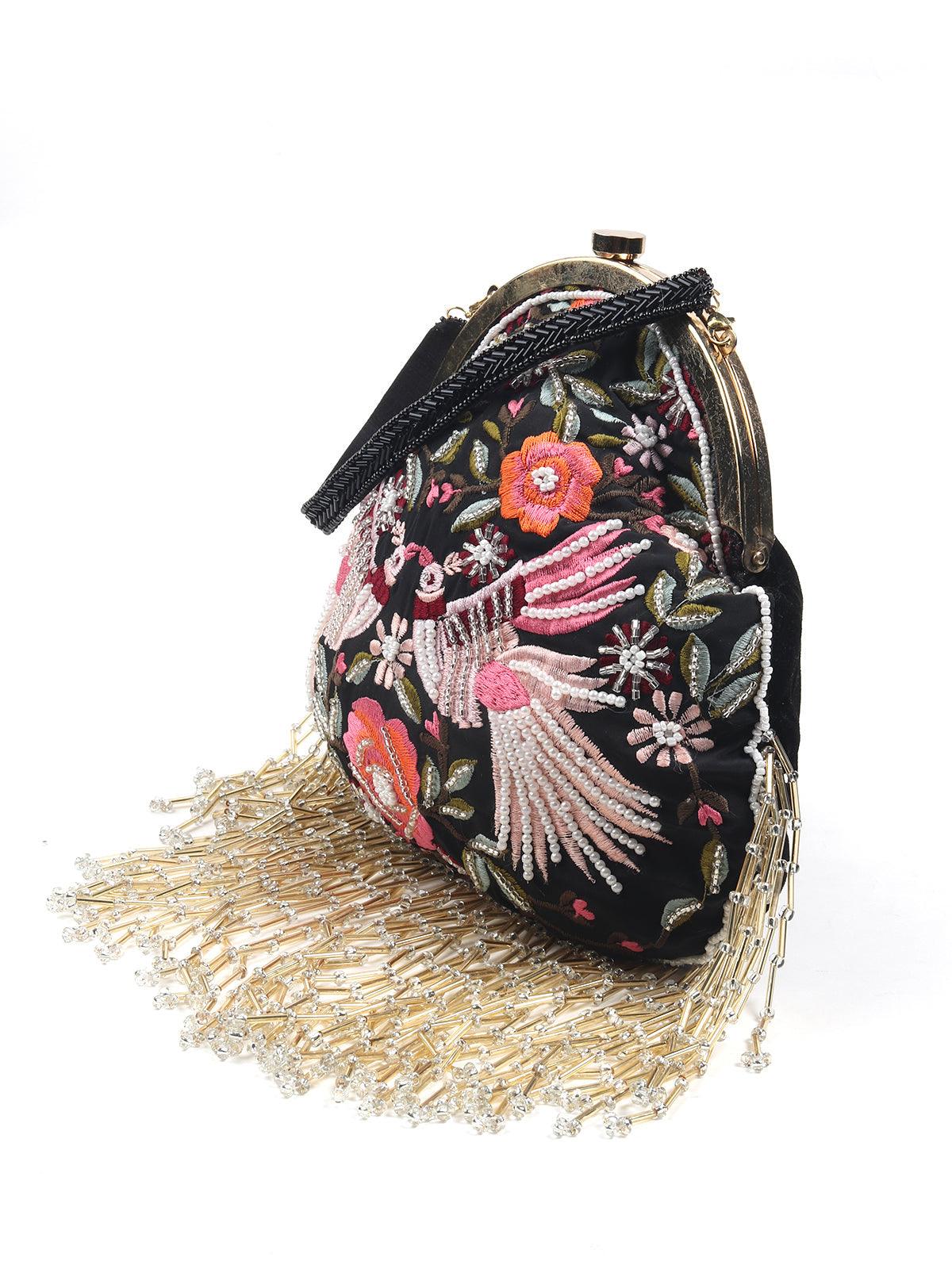 Odette Women Black Ornate Batuwa! - Image 4