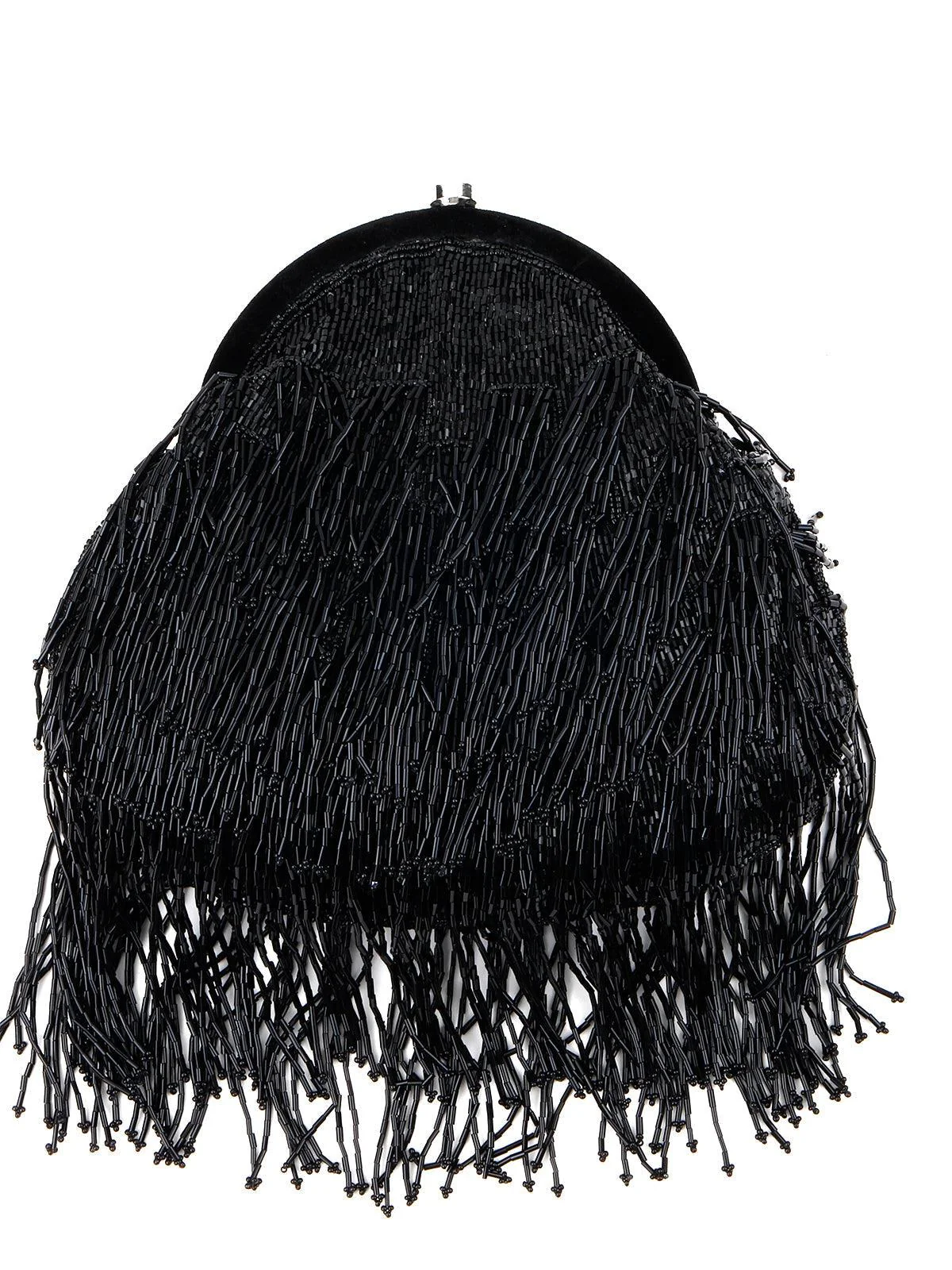Odette Women Black Tassel Attractive Batuwa Bag - Image 3