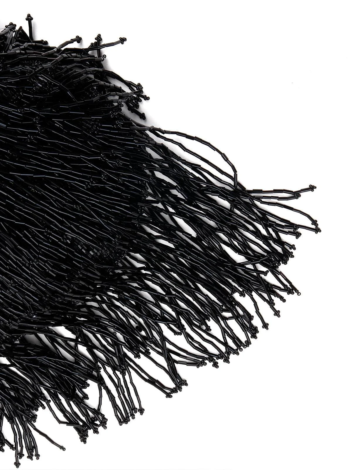 Odette Women Black Tassel Attractive Batuwa Bag - Image 6