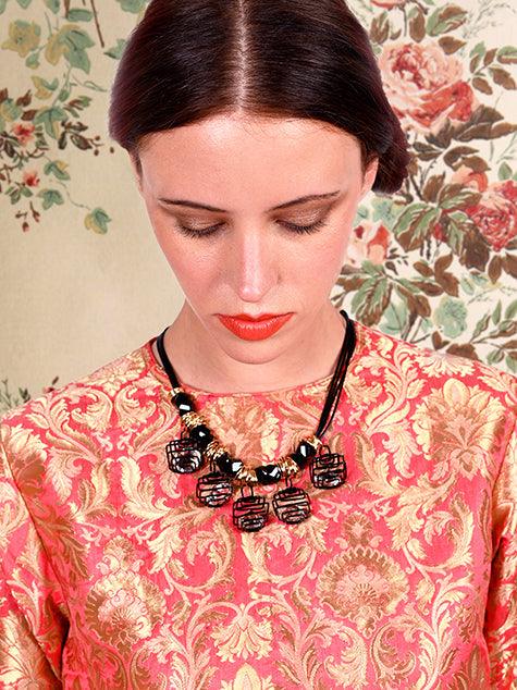 Odette Women Boundless Necklace With Small Cages - Image 2