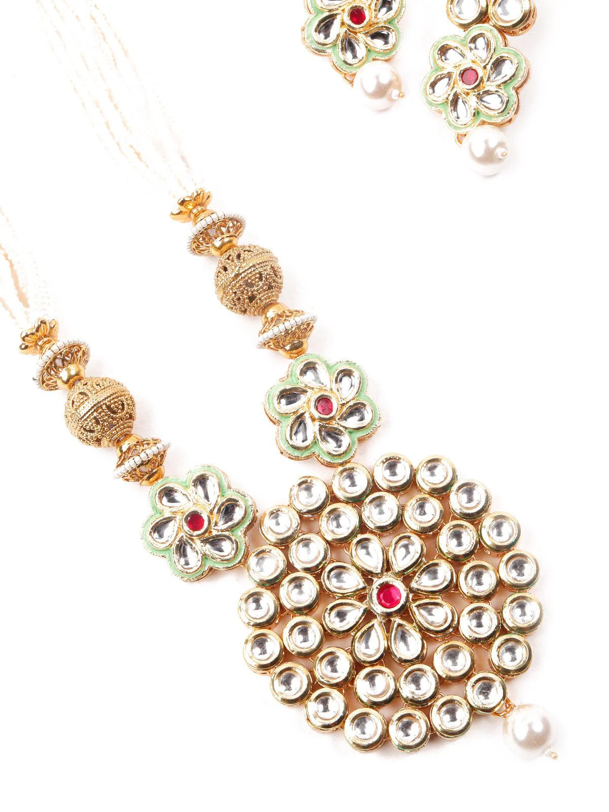 Odette Women Customary Pearl Necklace Set - Image 4