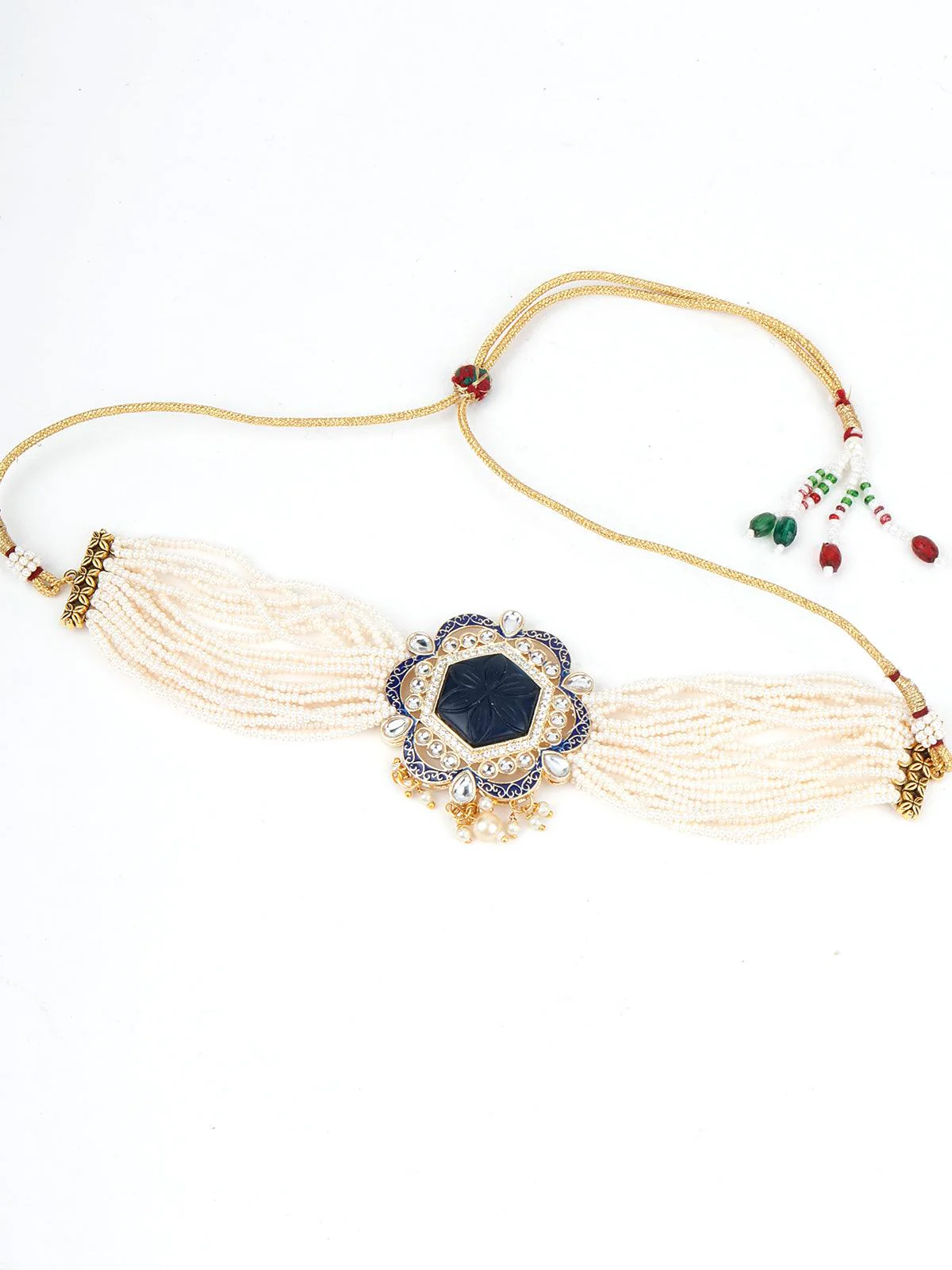 Odette Women Dark Blue Choker Necklace - Image 5