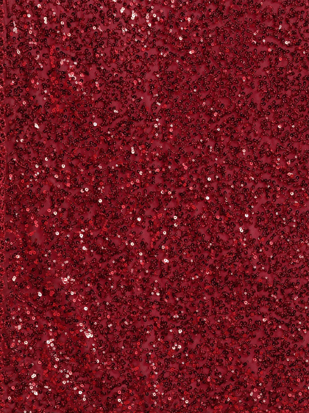 Odette Women Red Georgette Designer Sequins Saree With Unstitched Blouse - Image 7