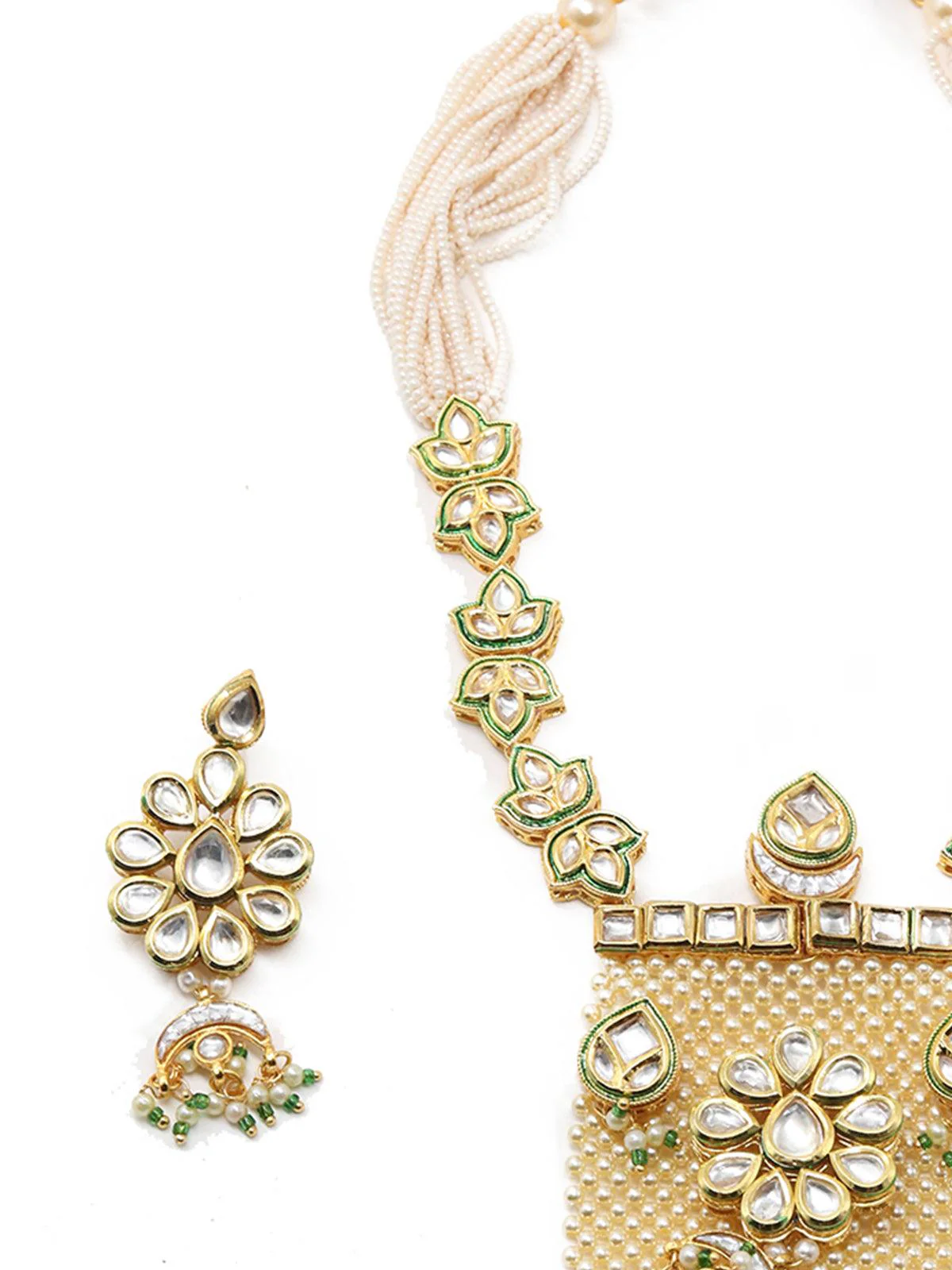 Odette Women Gold Tone-Pearl Queen Necklace Set! - Image 7