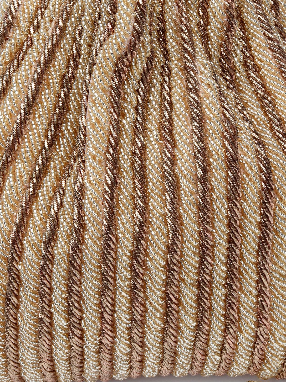 Odette Women Golden Beaded Potli - Image 7