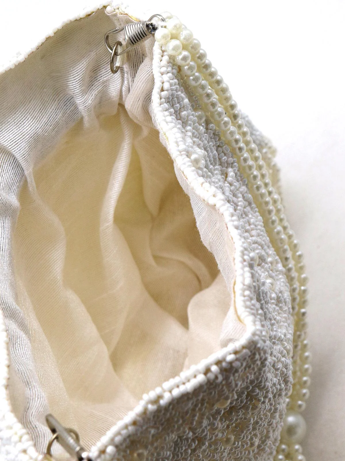 Odette Women Heavily Adorned Pearl Potli Handbag! - Image 4