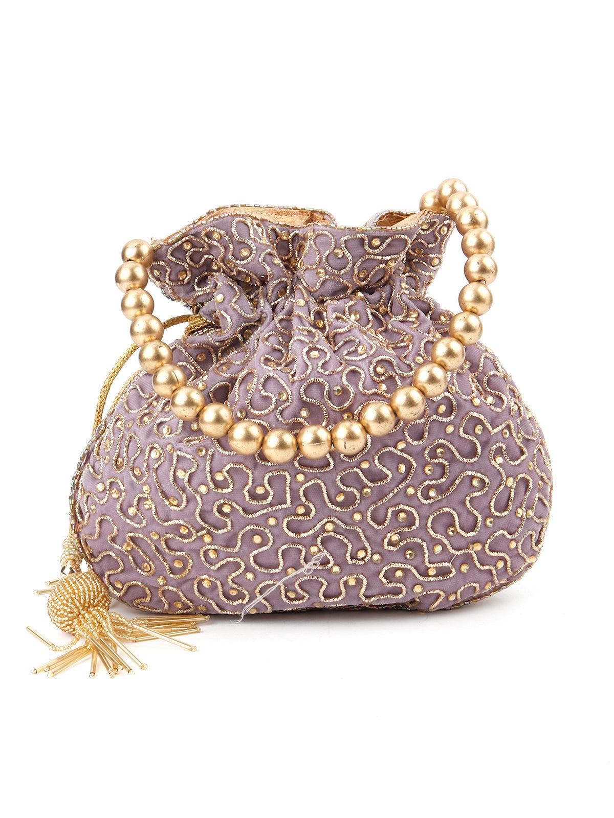 Odette Women Lavender Alluring Designer Potli - Image 5