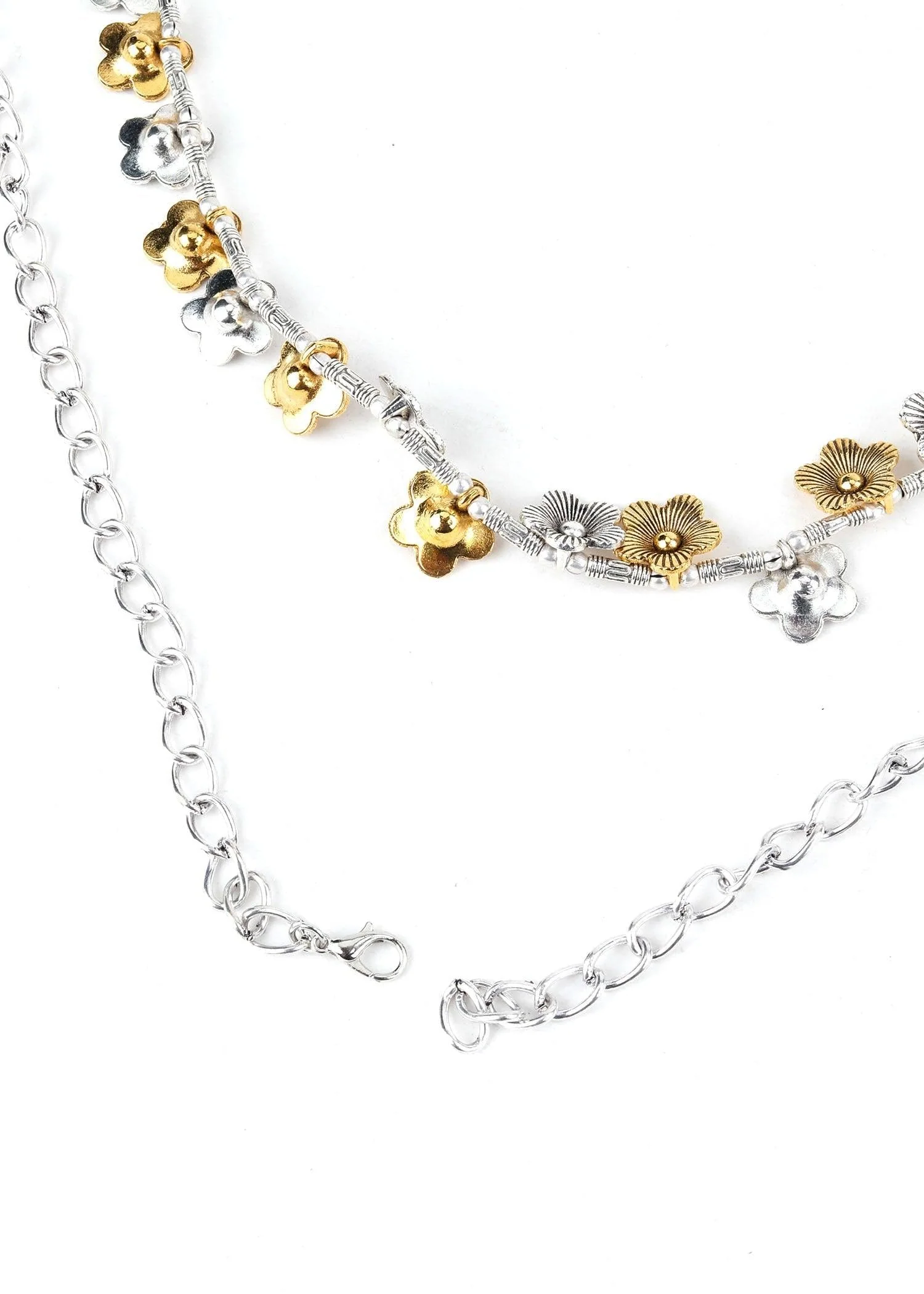 Odette Women Long Brass Look Heavy Necklace! - Image 5