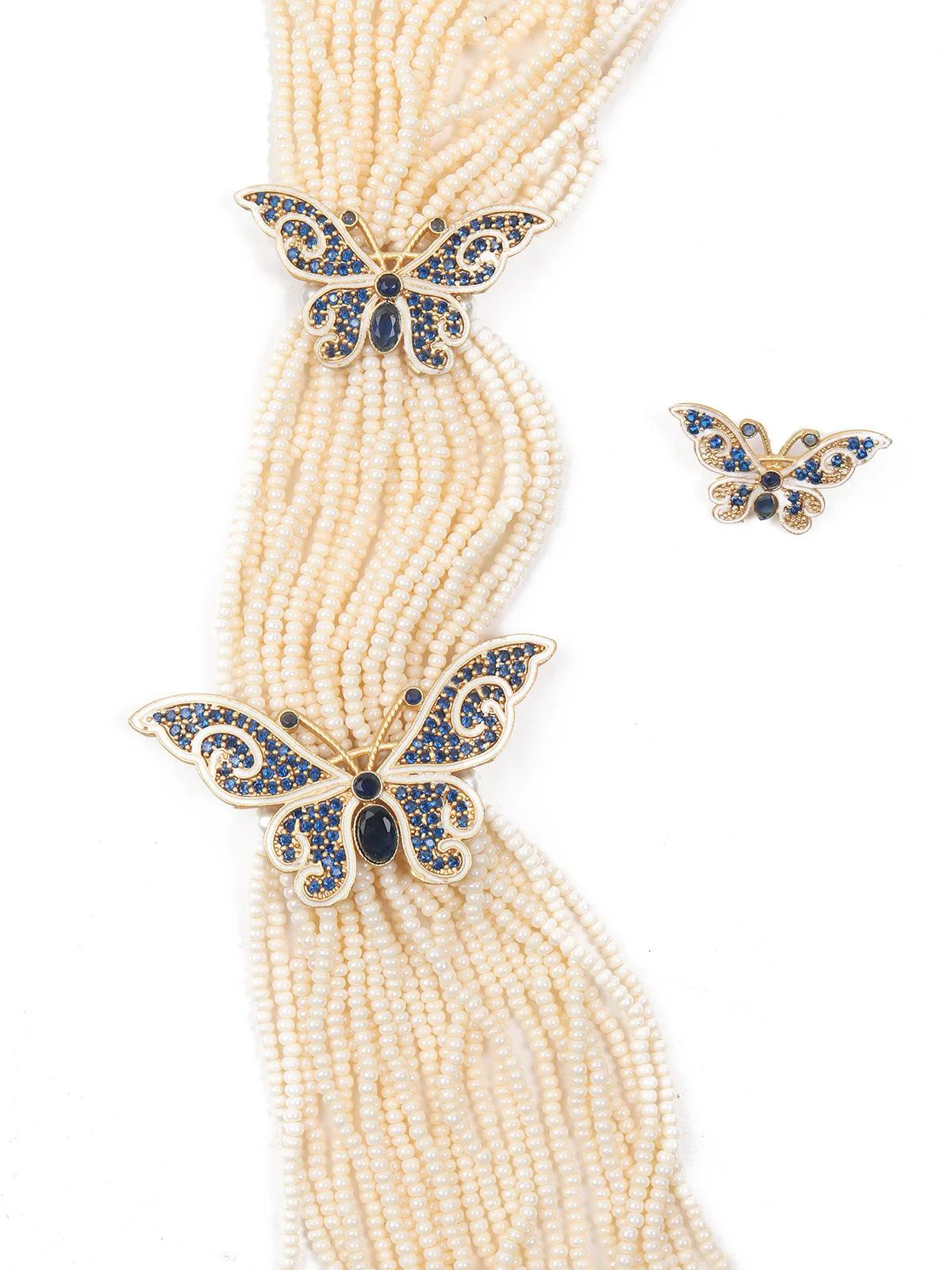 Odette Women Long Divine Pearl Necklace Set - Image 7